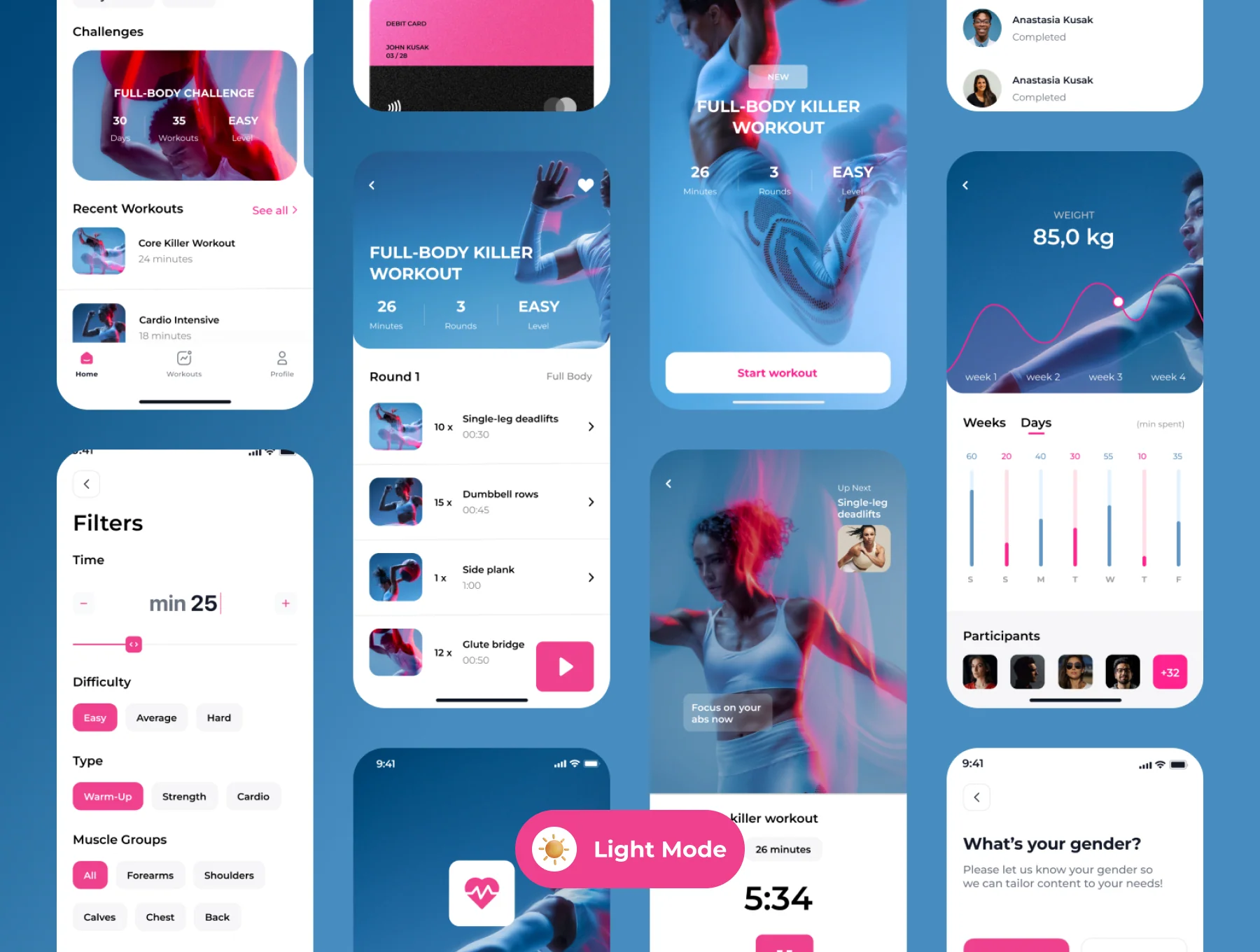 Be Fit - Fitness App UI Kit 5