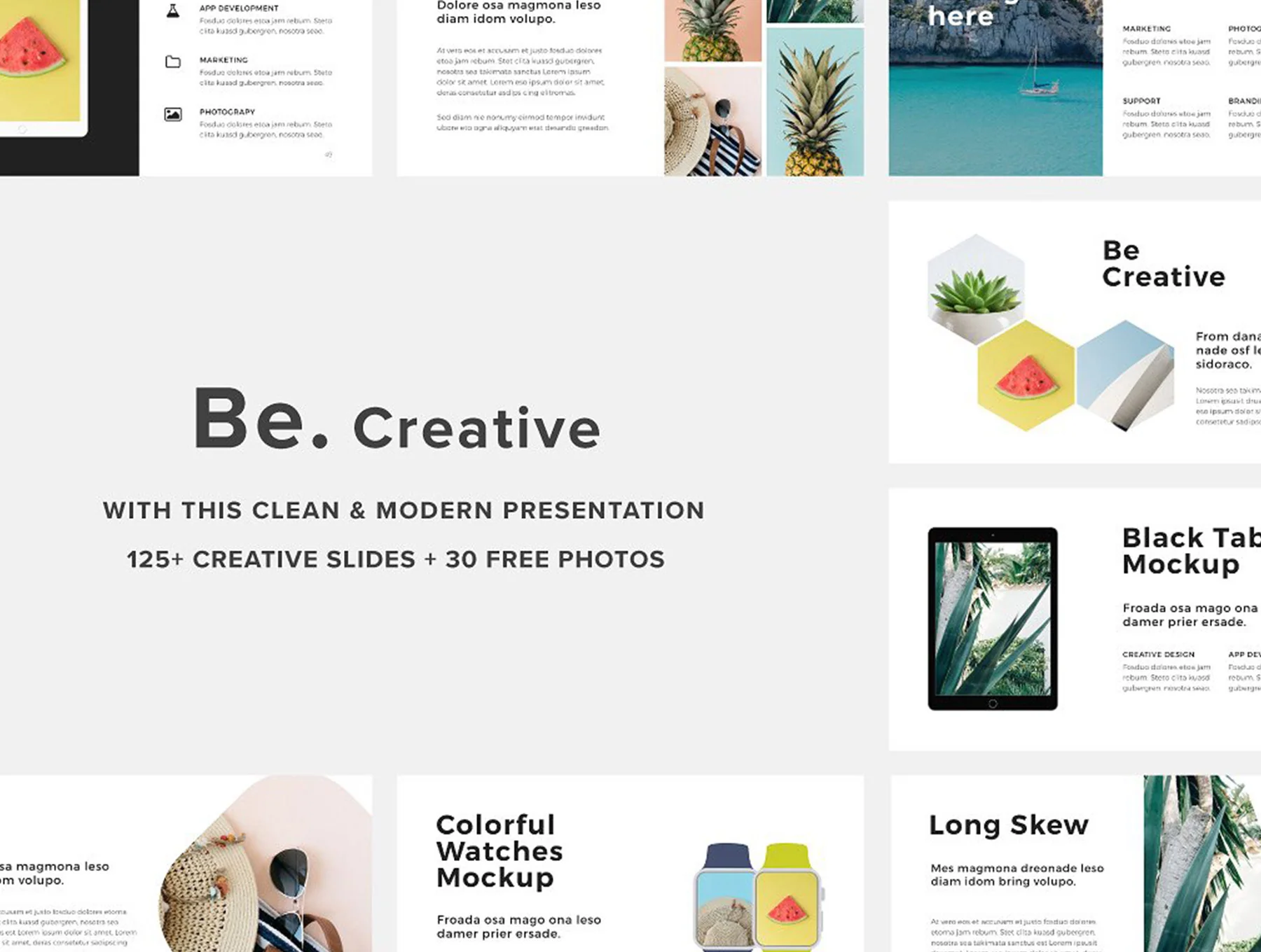 BE - Keynote Template +30 Photos Bonus