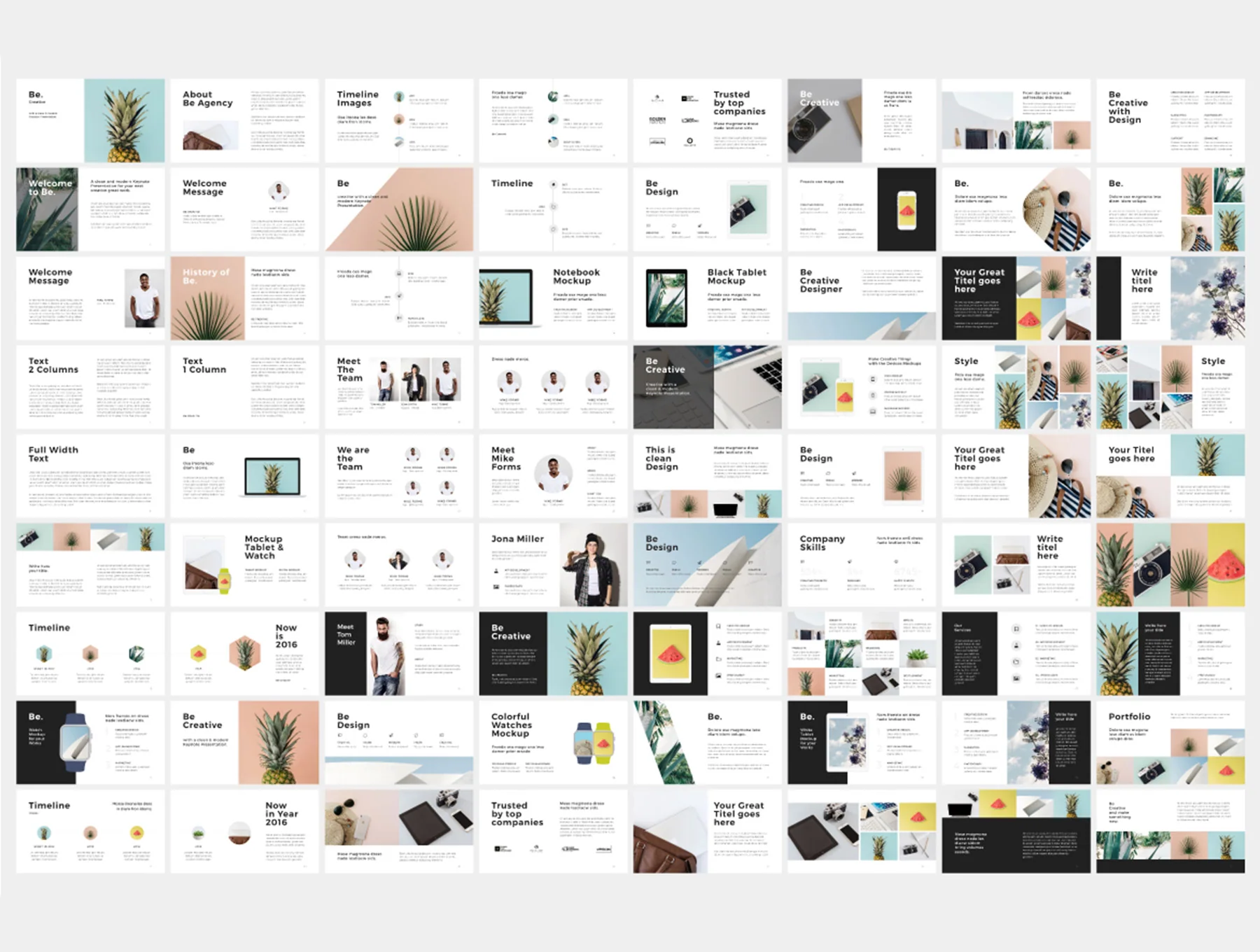 BE - Powerpoint Template +30 Photos Bonus 4