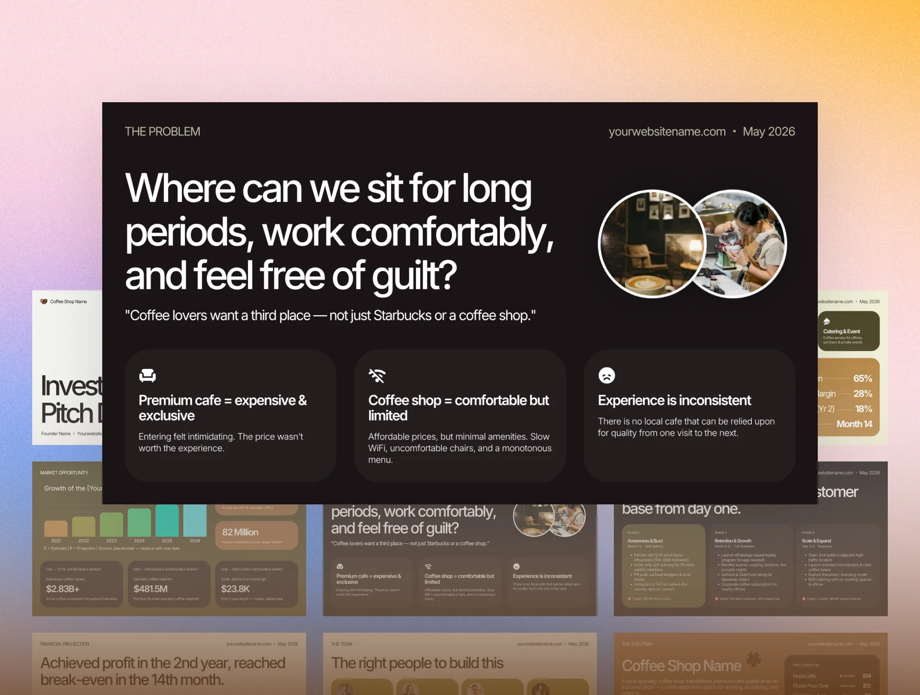 Bean & Brew - Coffee Shop Investor Pitch Deck 2