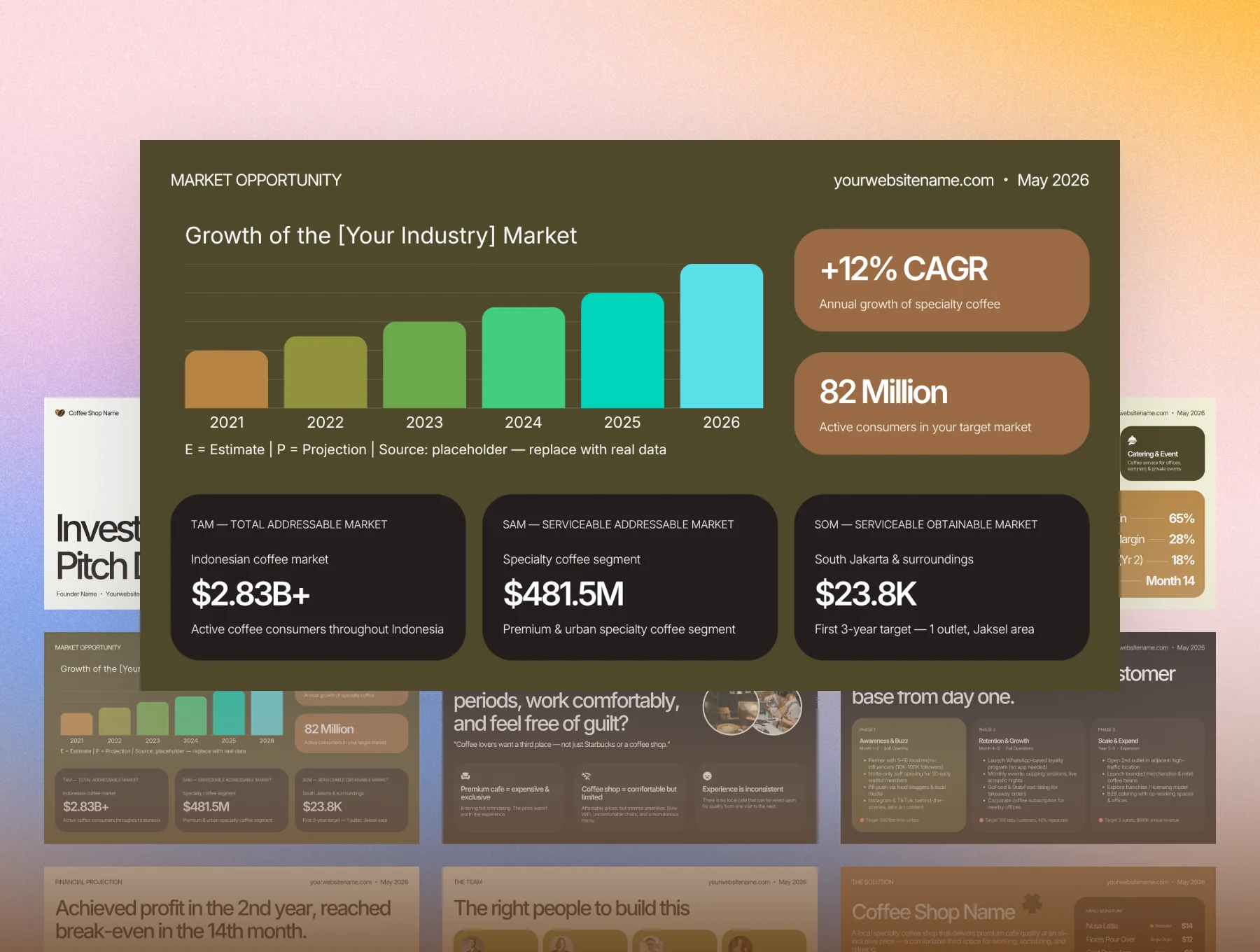 Bean & Brew - Coffee Shop Investor Pitch Deck 4