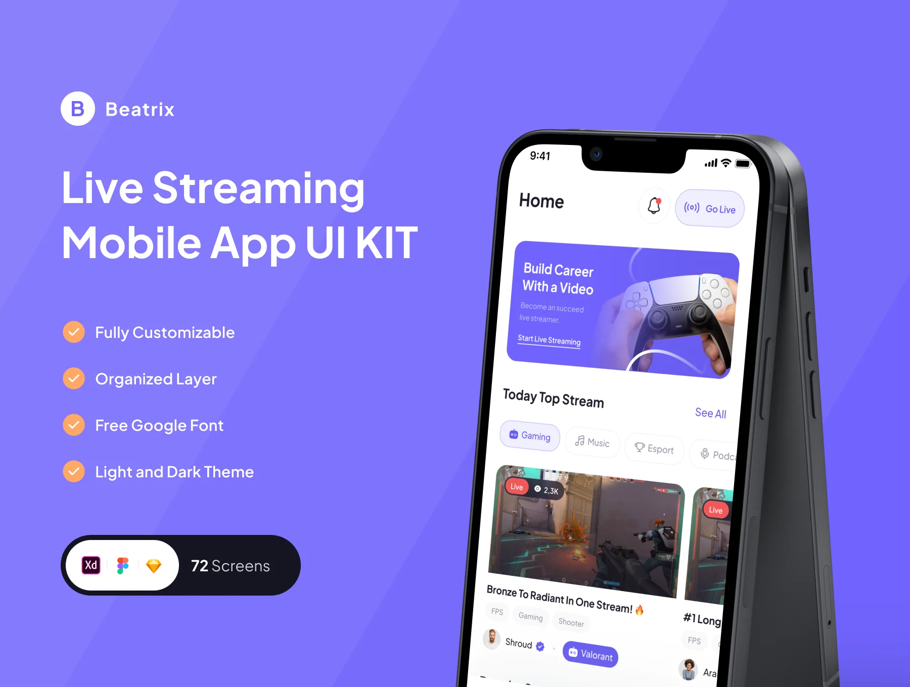 Beatrix - Live Streaming App