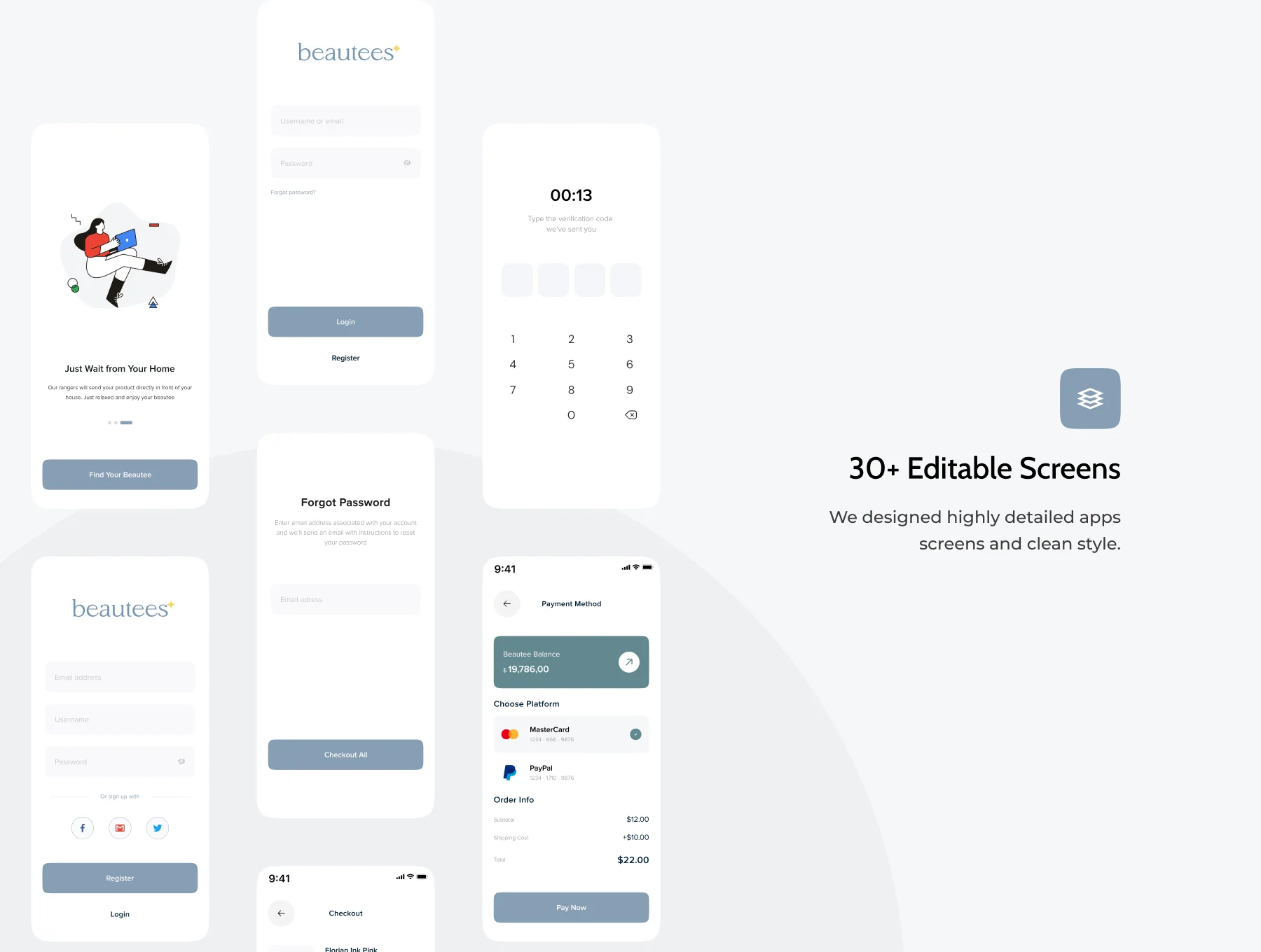 Beatuees - Women beauty cares marketplace UI KIT 4