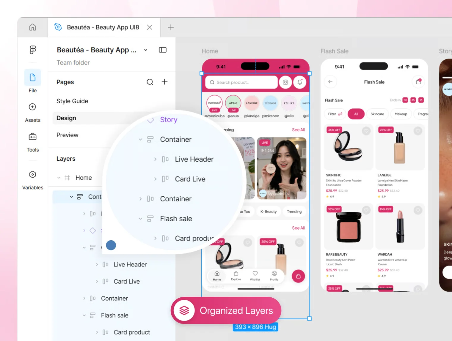 Beautéa - Beauty Skincare Mobile App UI Kit 4