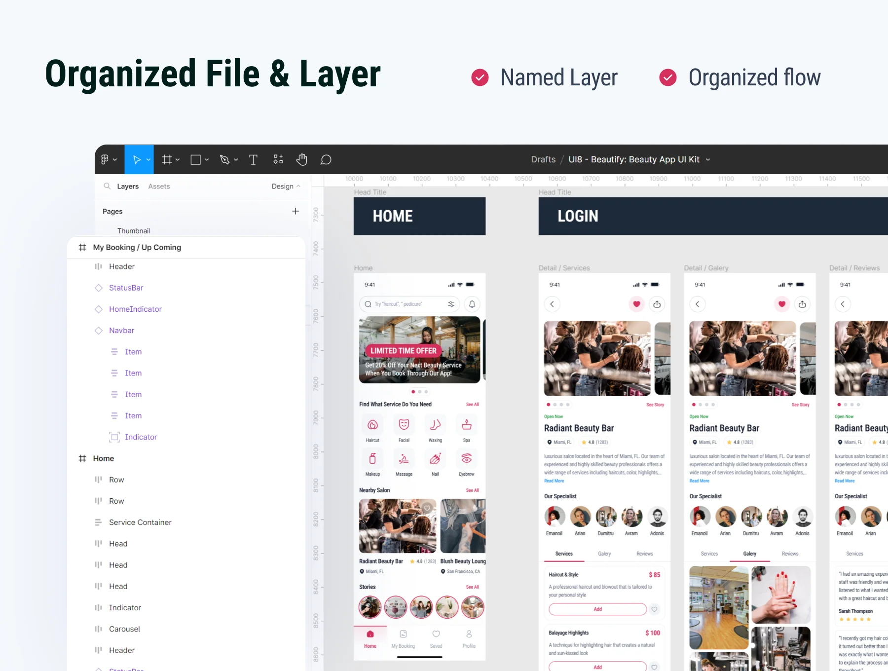 Beautify - Beautify Service Mobile App UI KIT 4