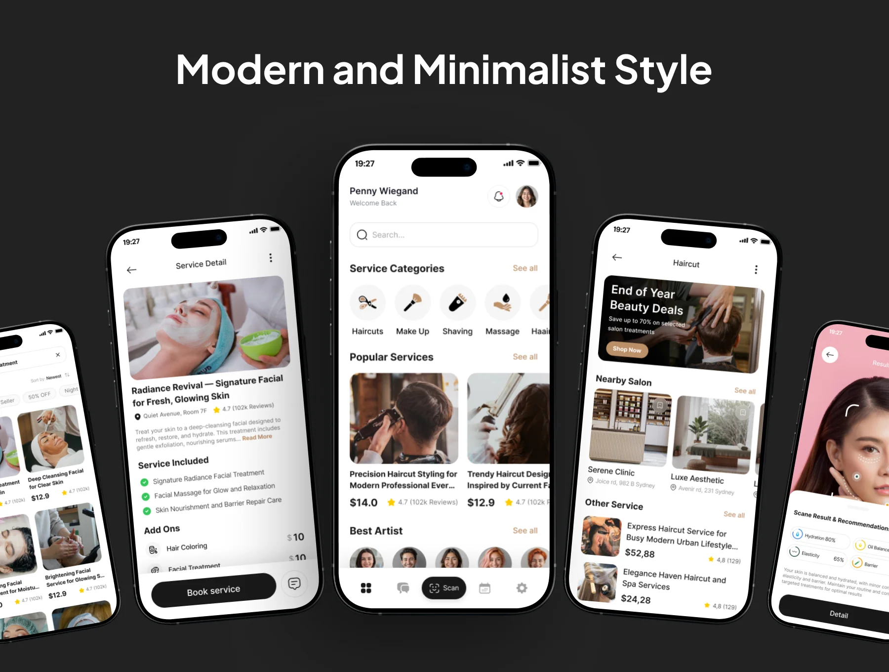 Beautra - Salon Service App IOS UI Kits 4