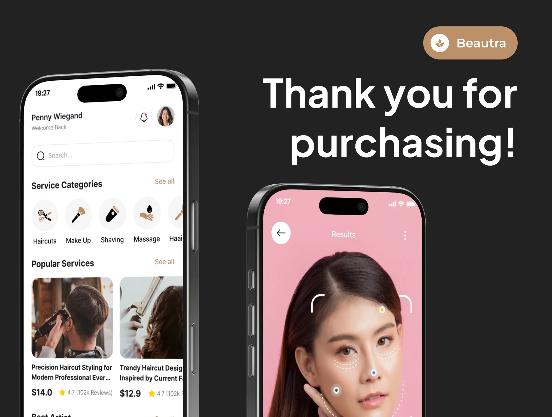Beautra - Salon Service App IOS UI Kits 6