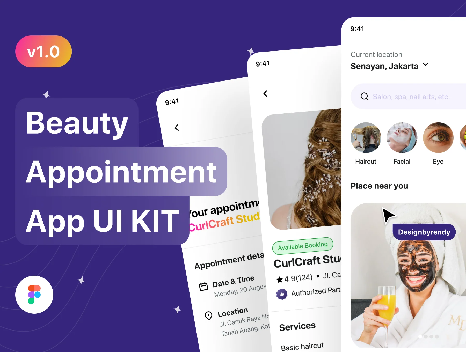 BeautyBlendr - Beauty Appointment App UI KIT