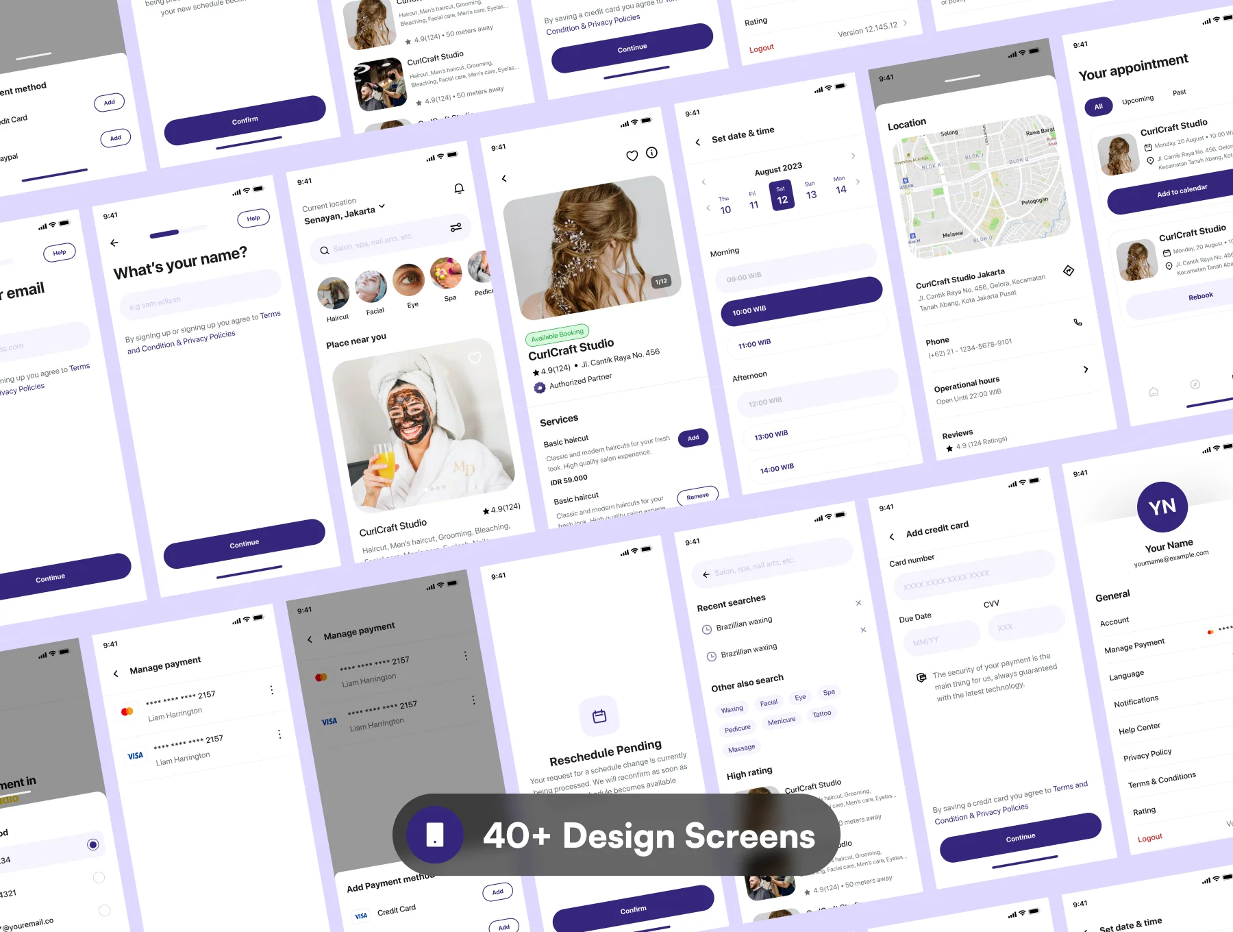 BeautyBlendr - Beauty Appointment App UI KIT 6