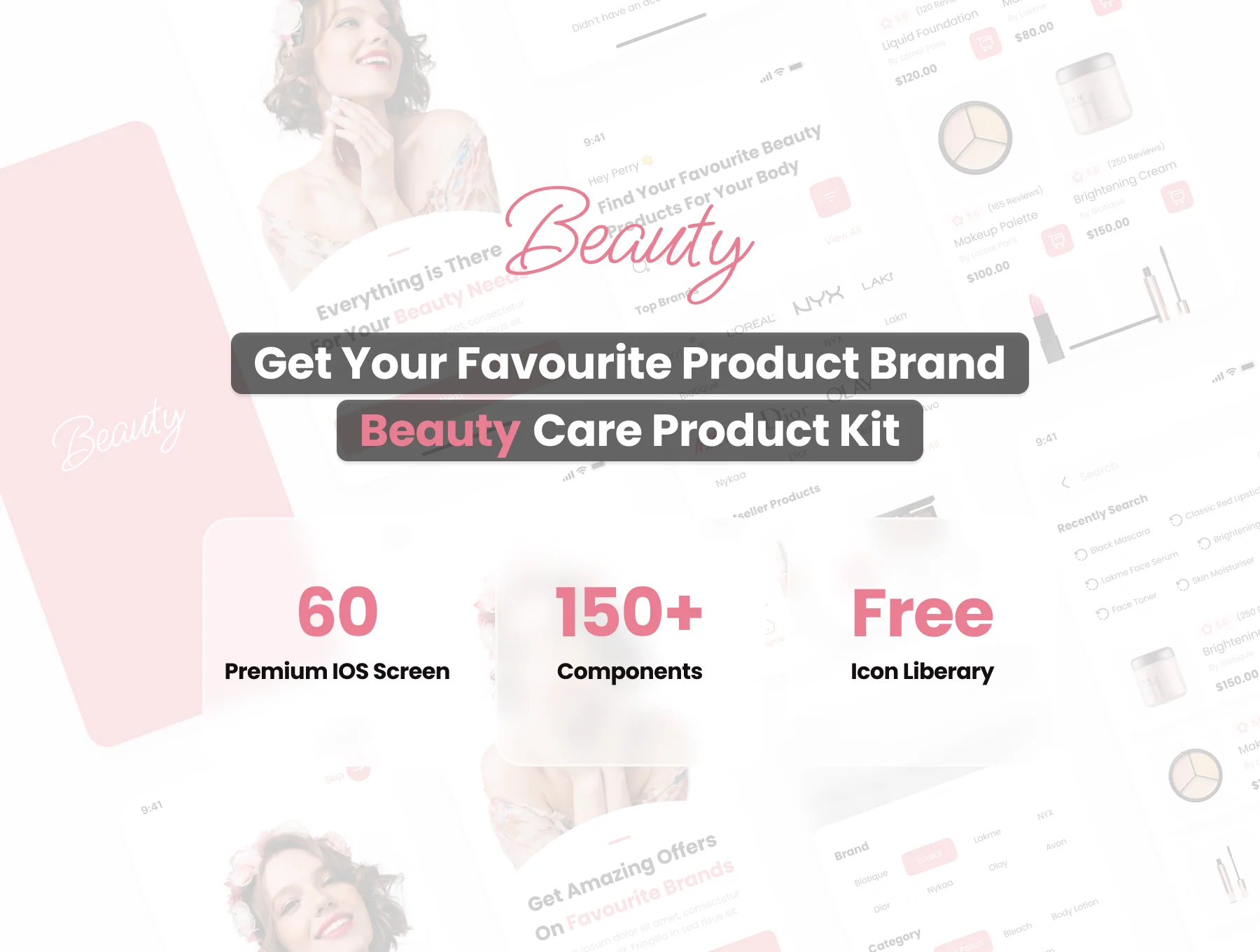 Beauty Care Product App UI Kit 2