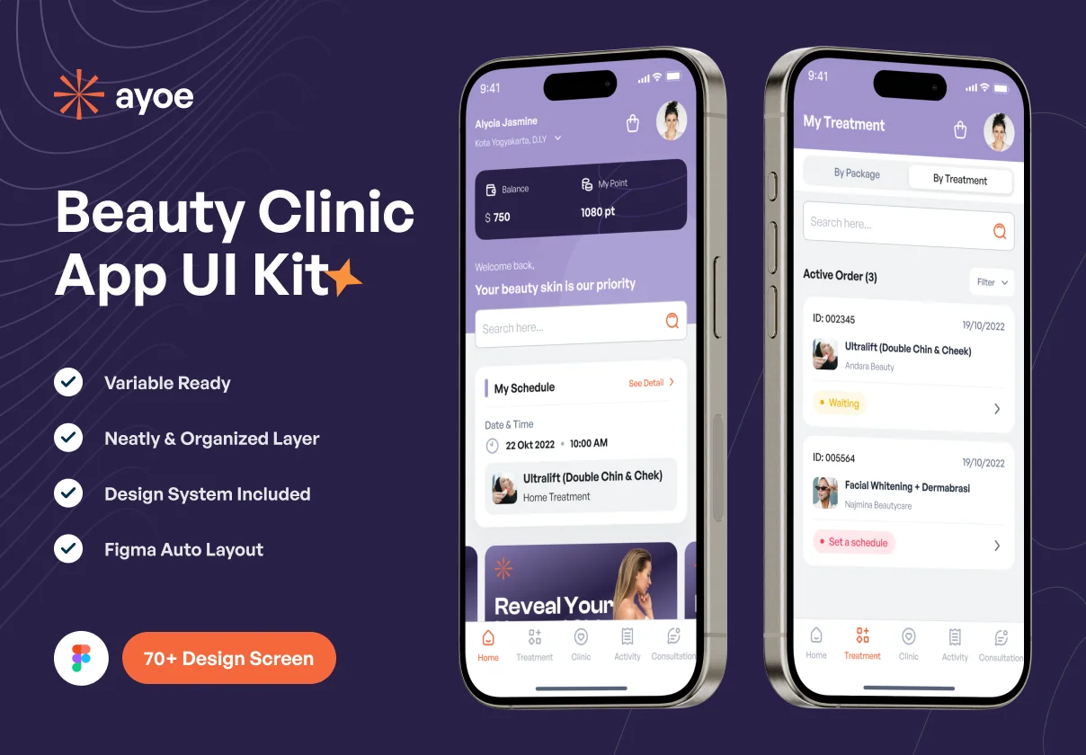Beauty Clinic App UI Kit
