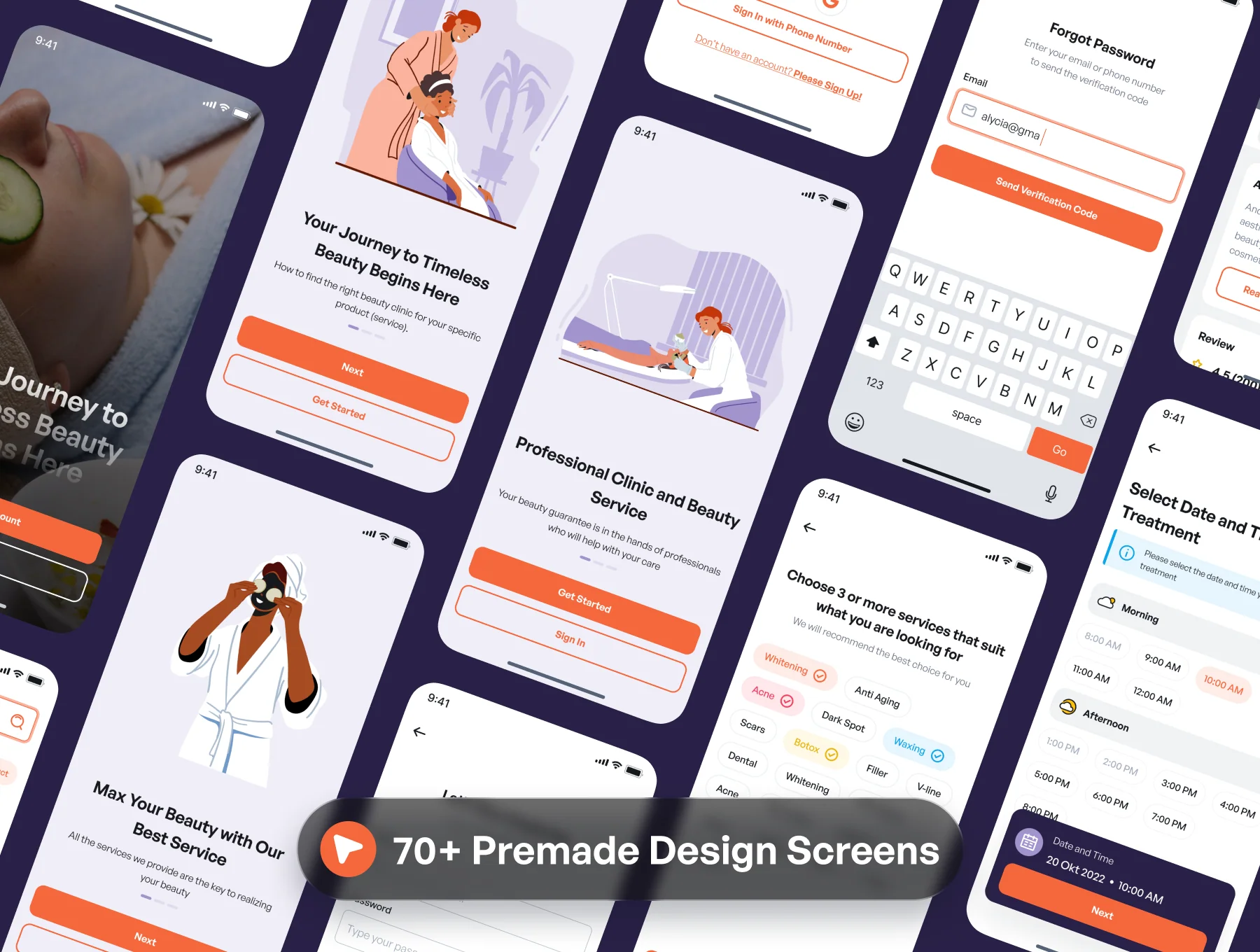 Beauty Clinic App UI Kit 2