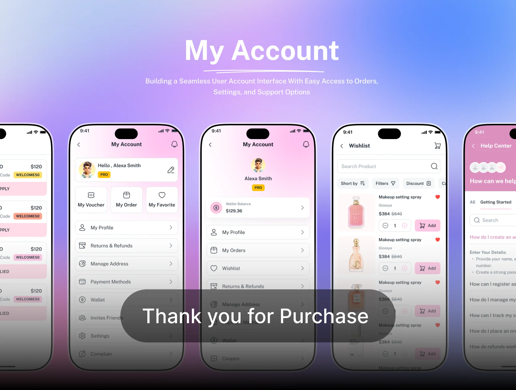Glowza – Beauty eCommerce Mobile App Figma UI Kits 10