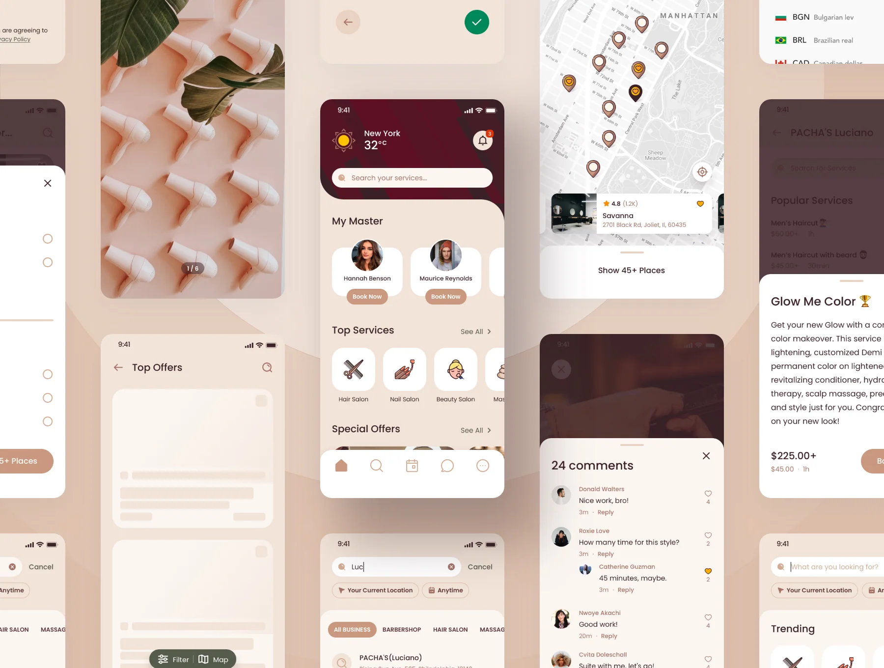Beauty Master - Salon Appointment App UI Kit 6