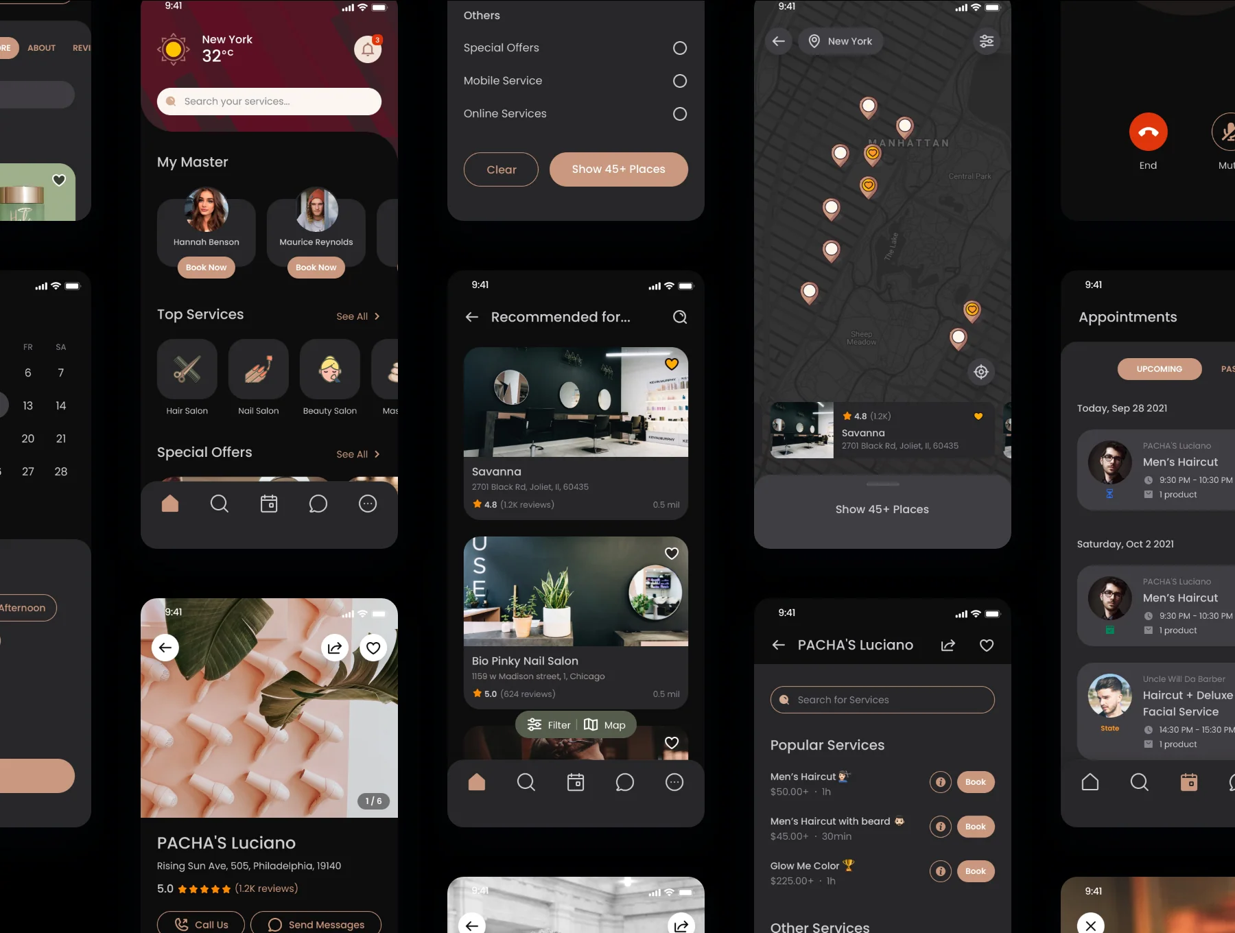 Beauty Master - Salon Appointment App UI Kit 8