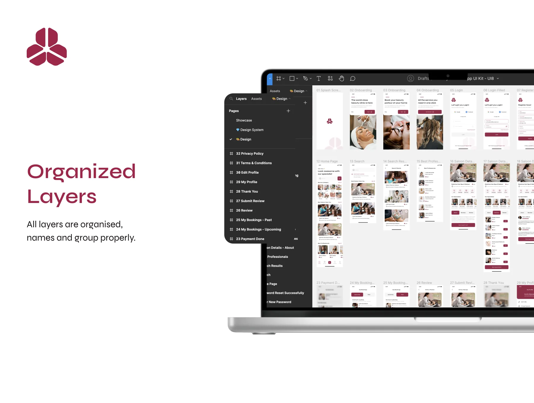Beauty Service App UI Kit 3