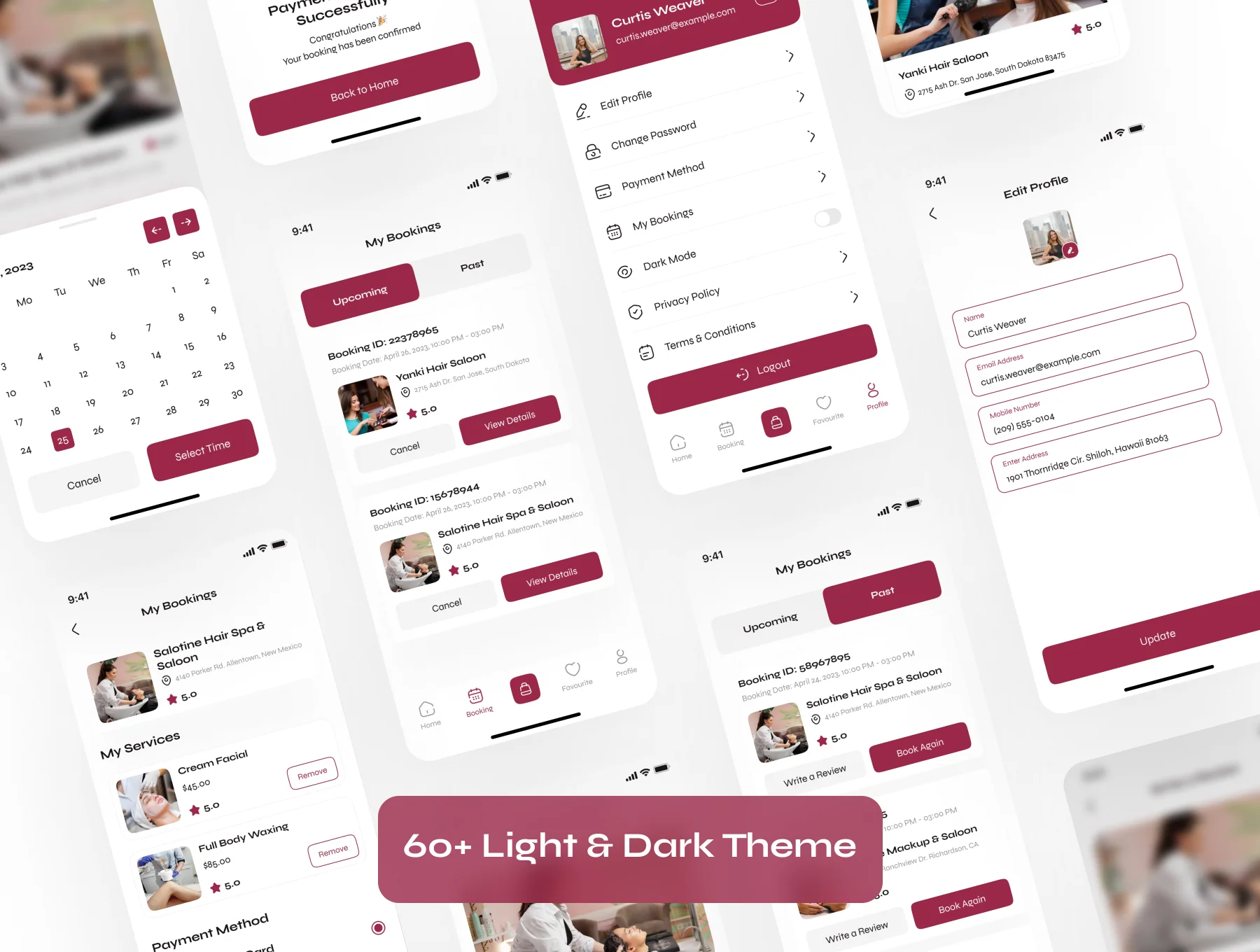 Beauty Service App UI Kit 6