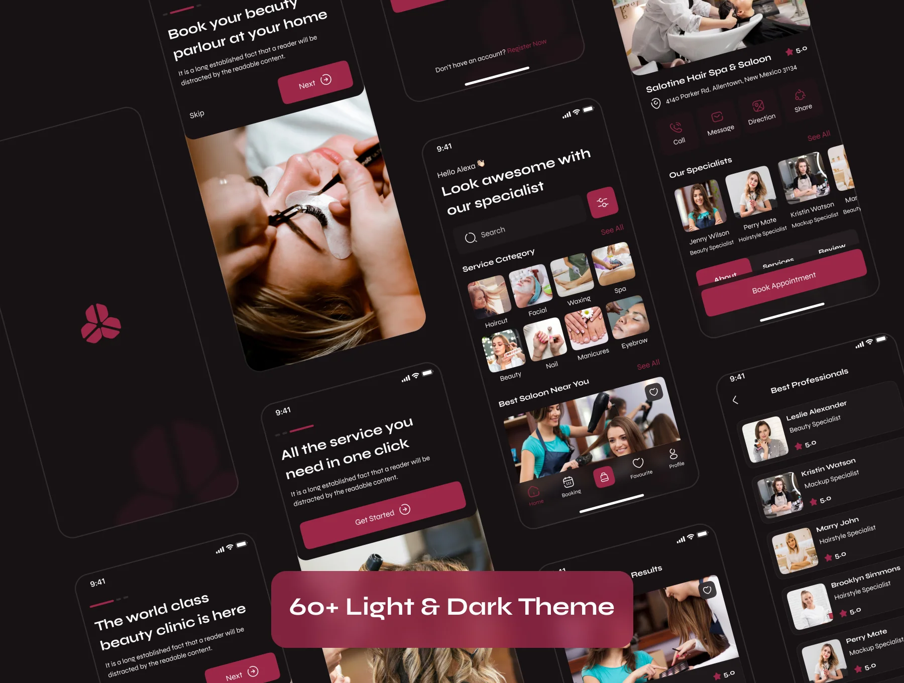 Beauty Service App UI Kit 7