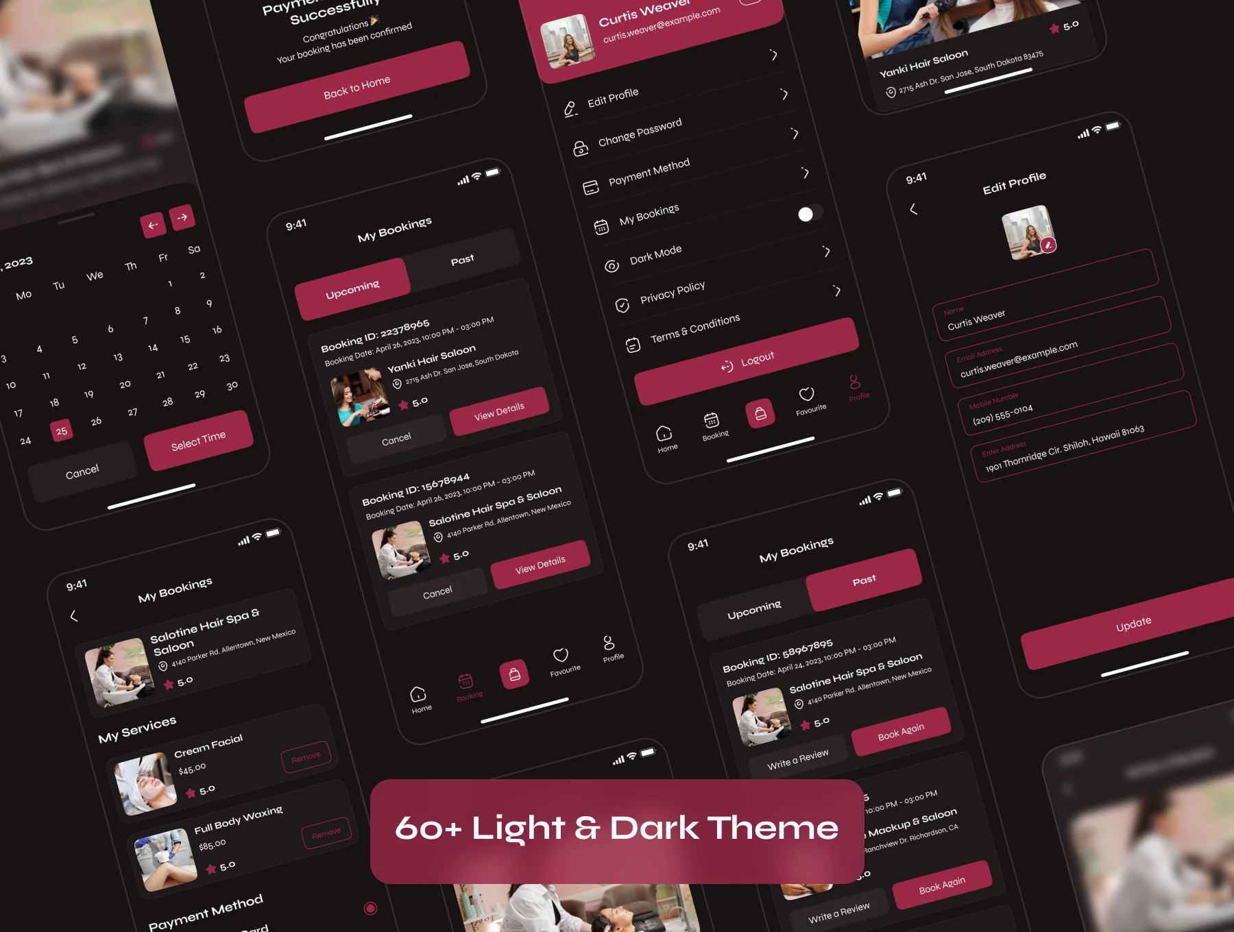 Beauty Service App UI Kit 8