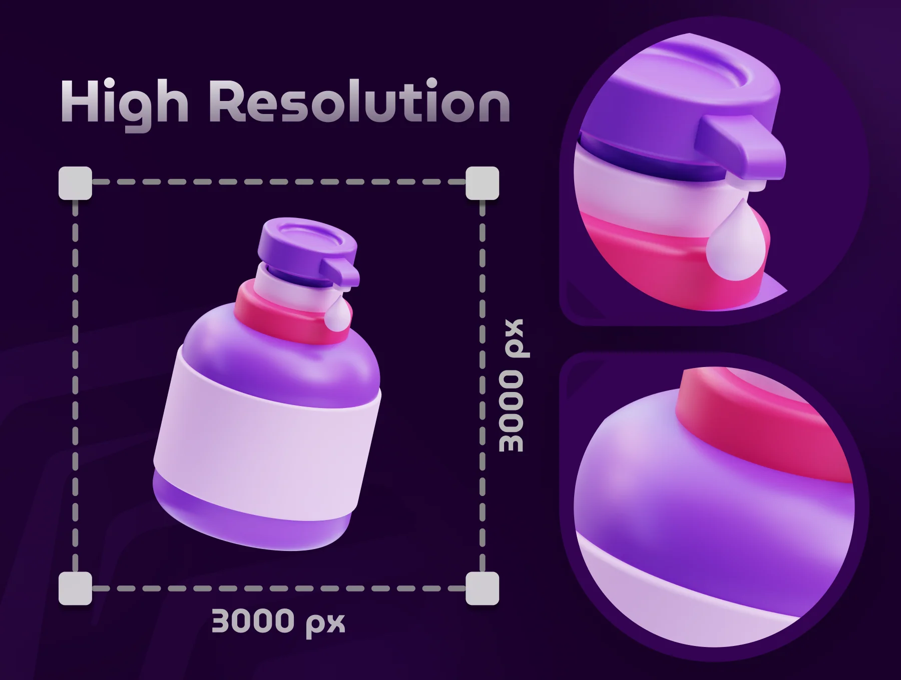 Beauty & Treatment 3D Icon Set 6