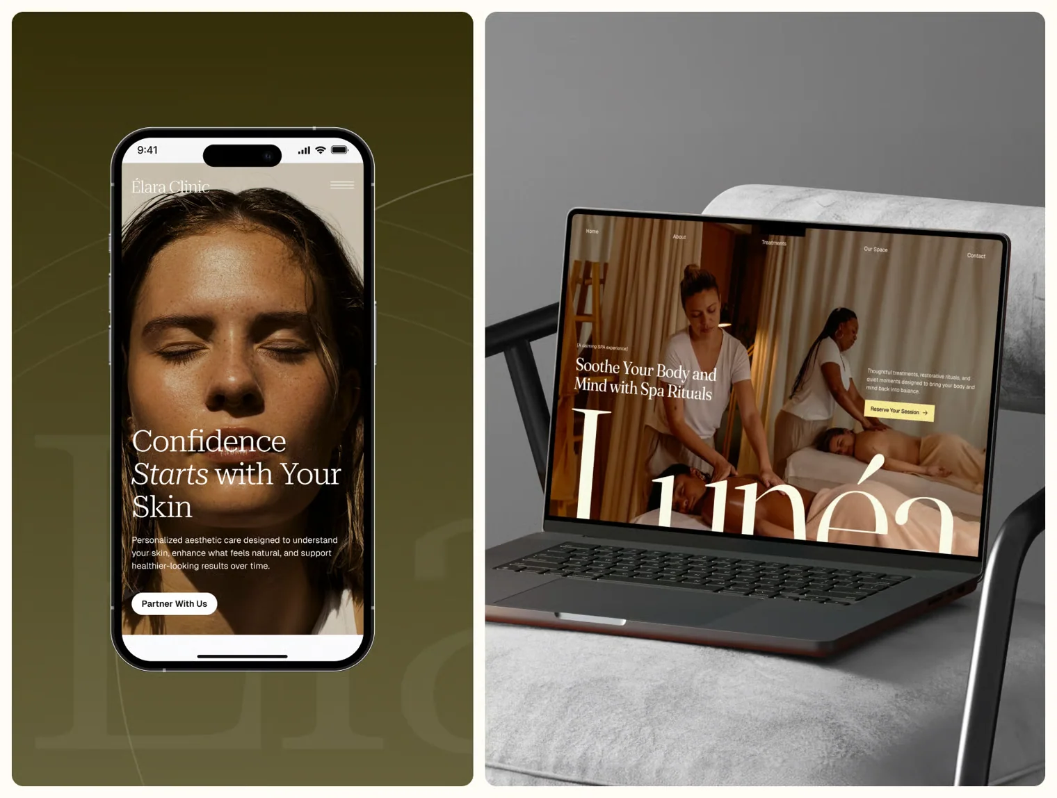 Beauty & Wellness Landing Page UI Kit 4