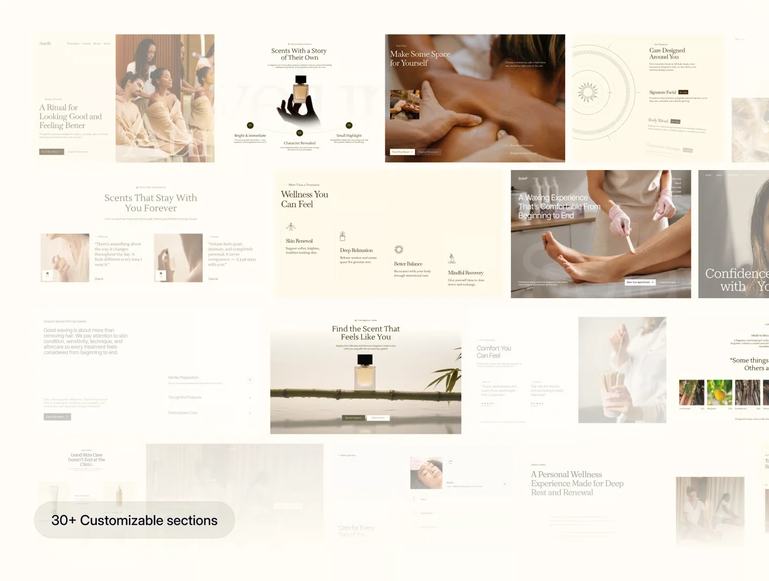Beauty & Wellness Landing Page UI Kit 5