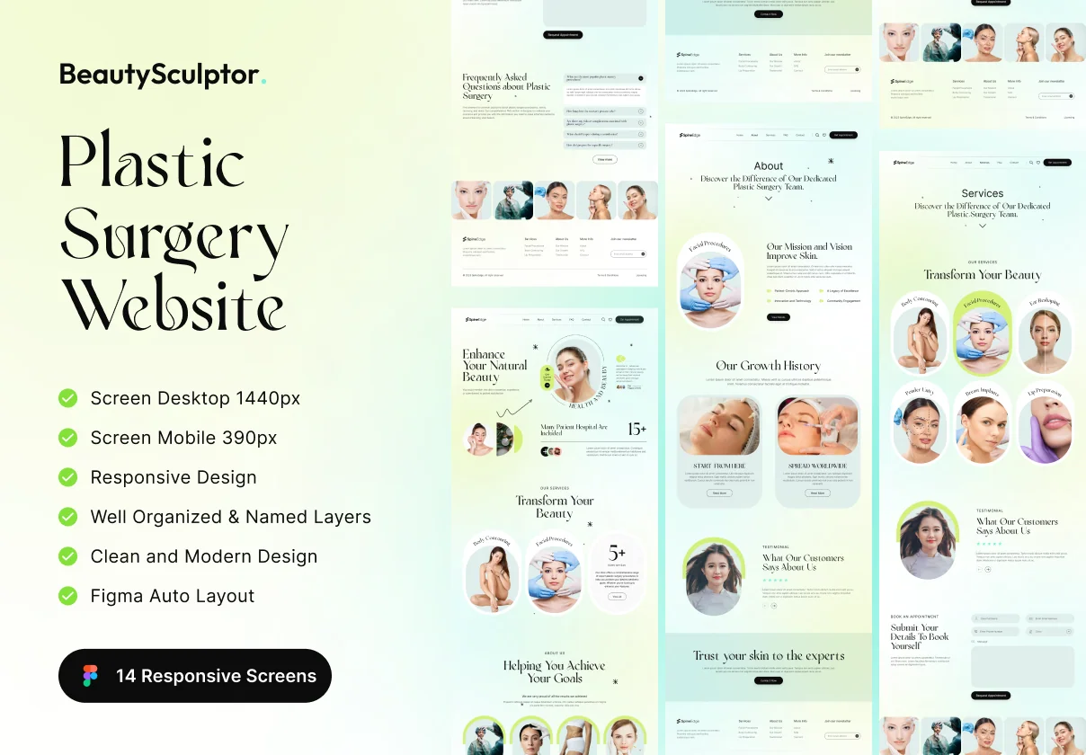 BeautySculptor - Plastic Surgery Website Template