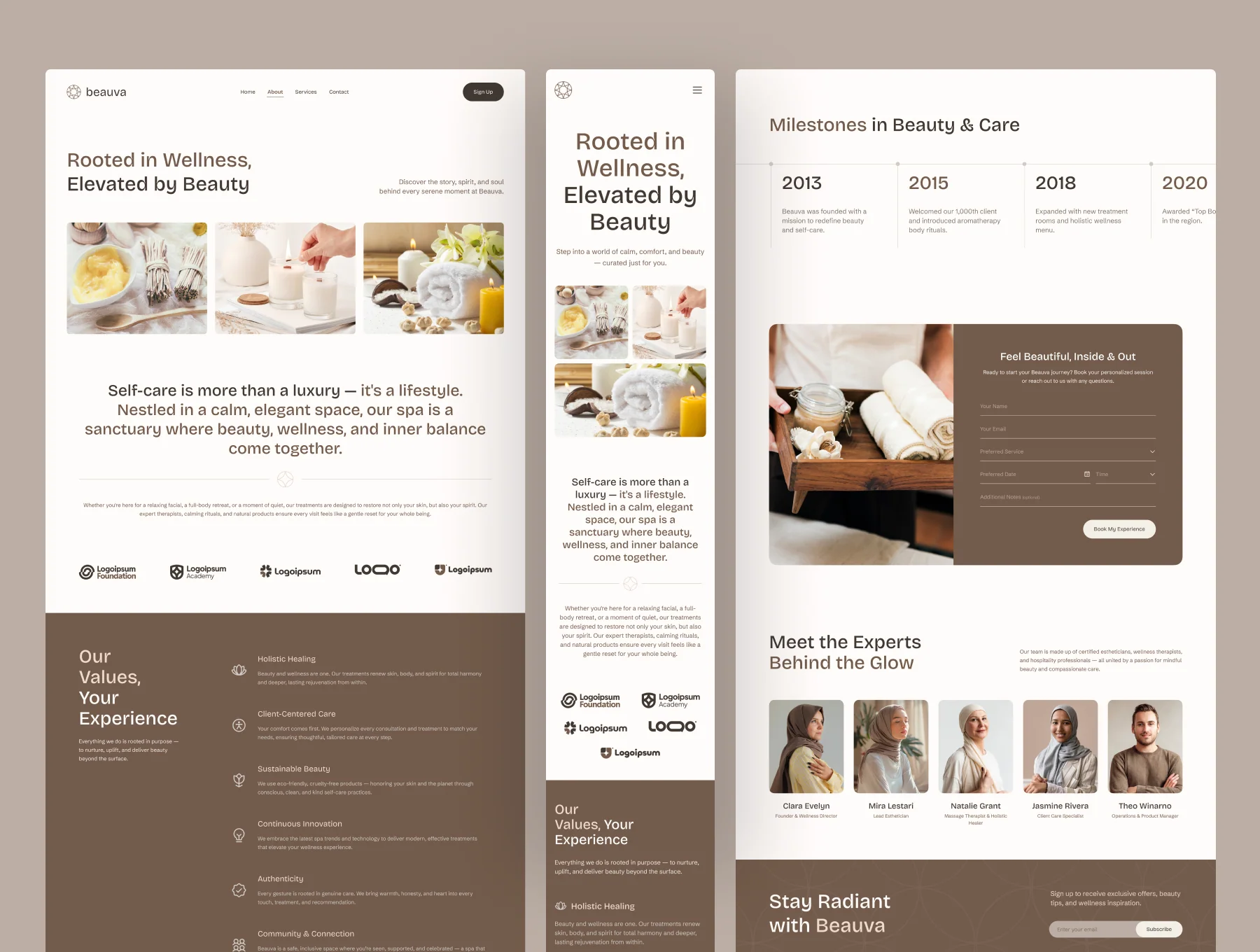 Beauva - Beauty Spa & Wellness Website 2