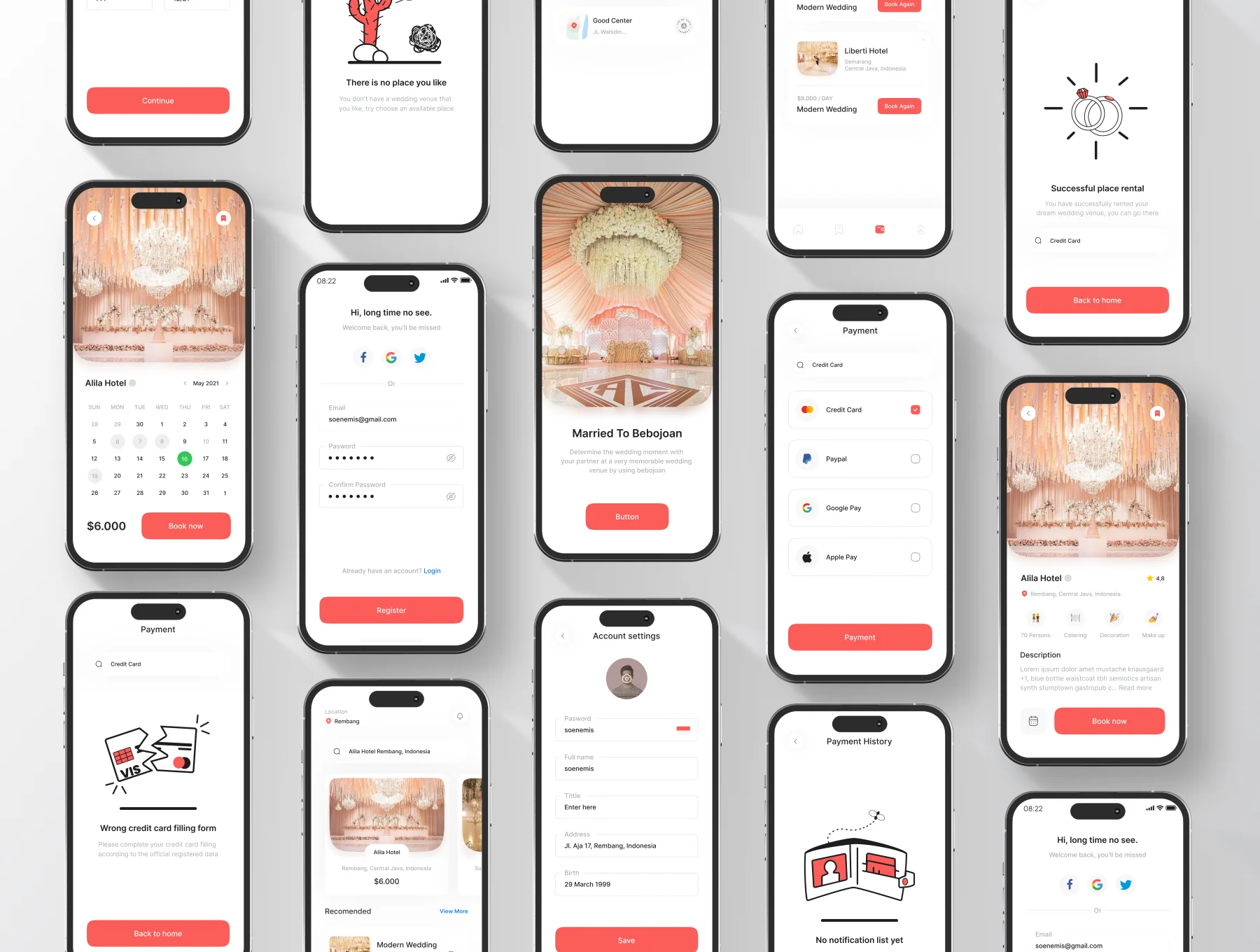 Bebojoan - Wedding Organizer UI Kit Mobile 3