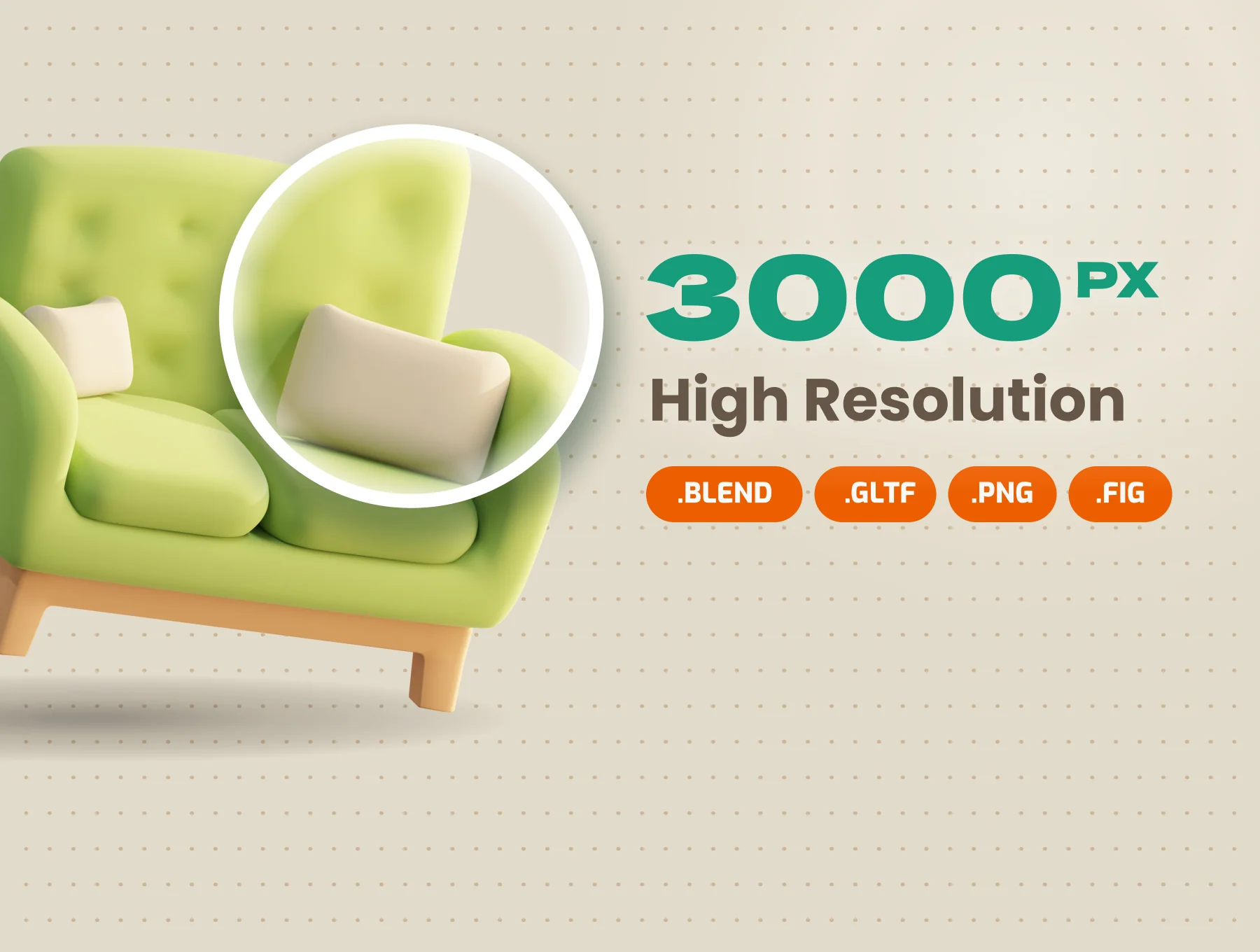 Bedroom Furniture 3D Icon Pack 5