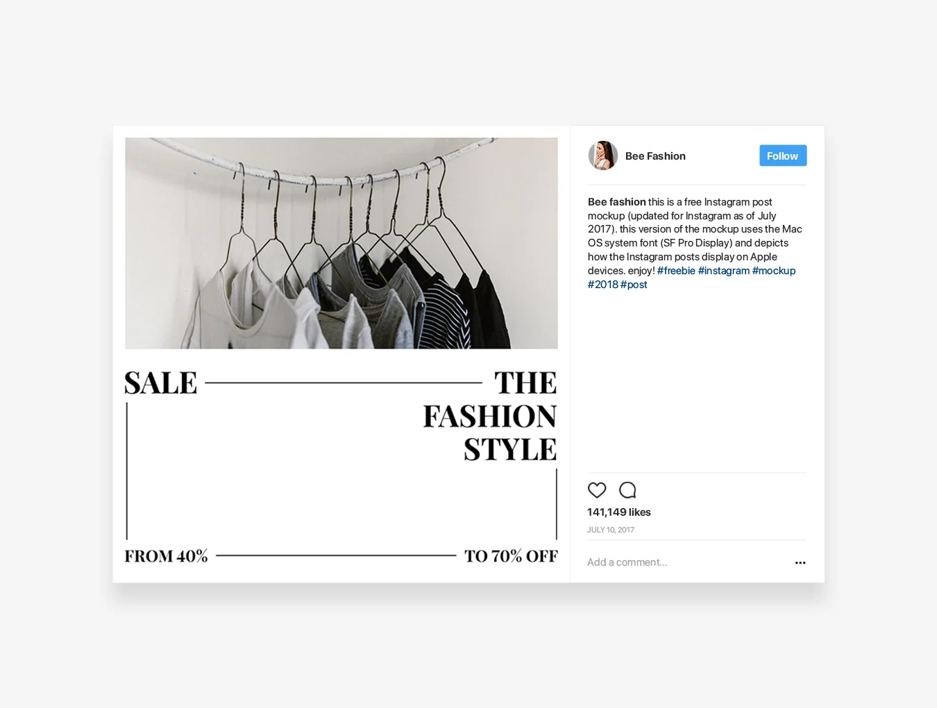 Bee Fashion Social Media Pack 6