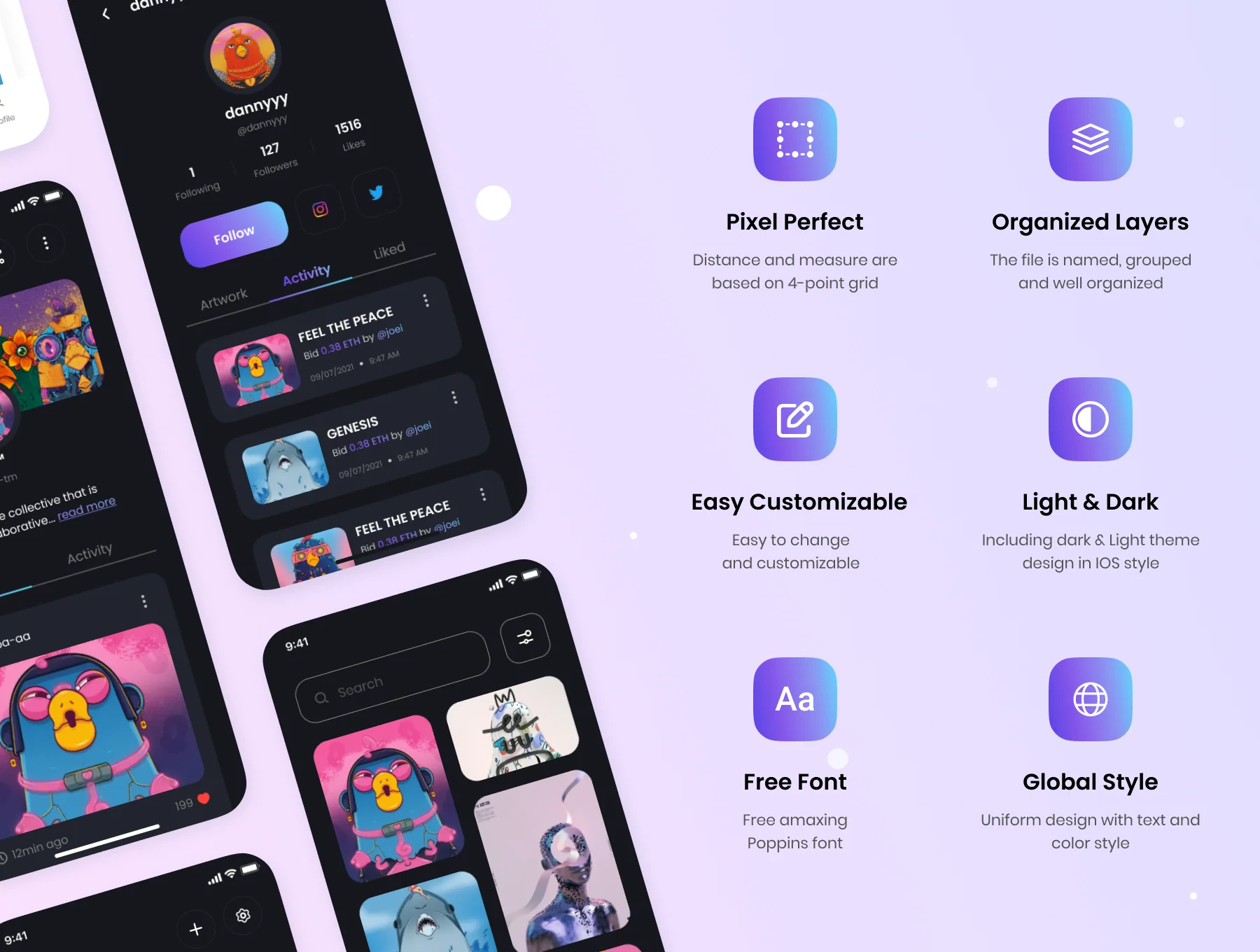 BeeNFTs - NFT Market  App UI Kit 2