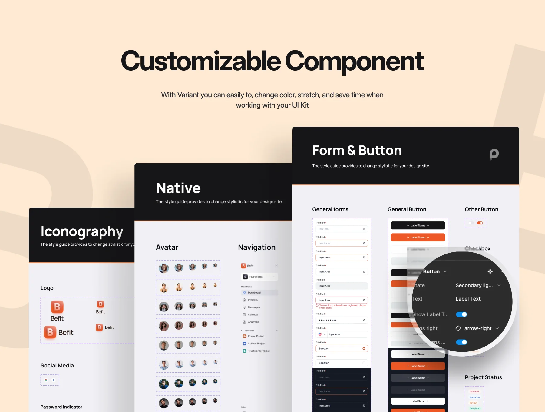 Fitness Class Dashboard UI Kit - Befit 4