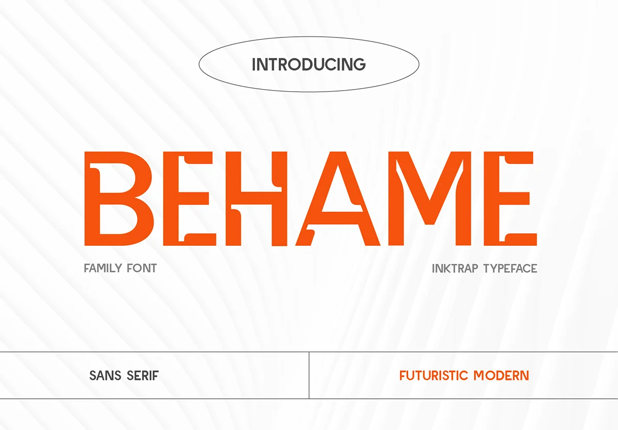 Behame - Futuristic Sans Serif