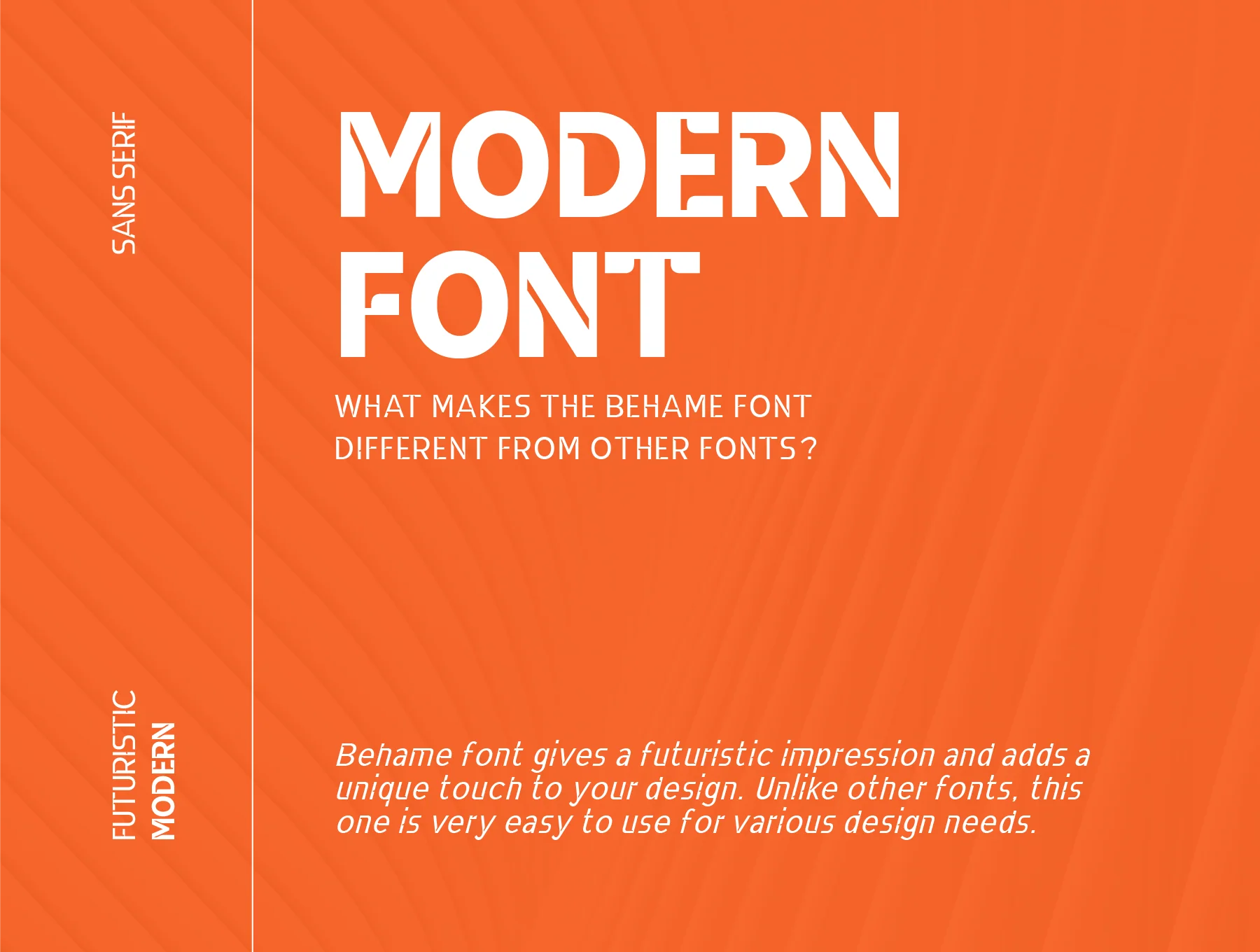 Behame - Futuristic Sans Serif 6