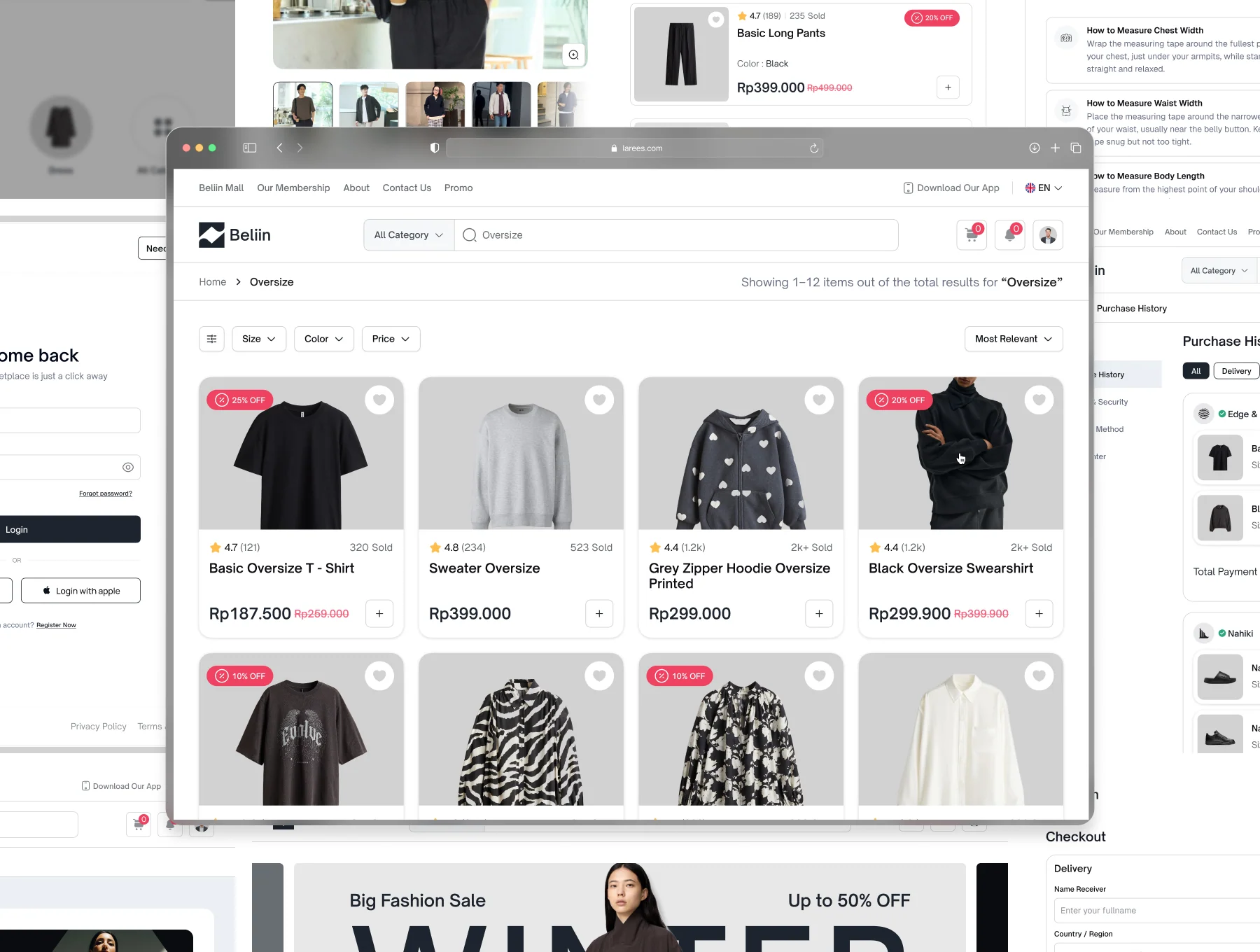 Beliin - Fashion E-commerce Website UI Kit 7