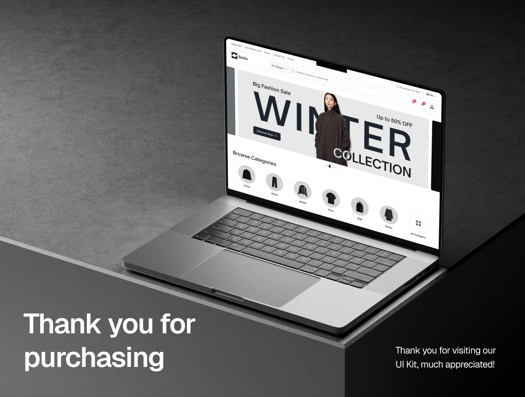 Beliin - Fashion E-commerce Website UI Kit 8