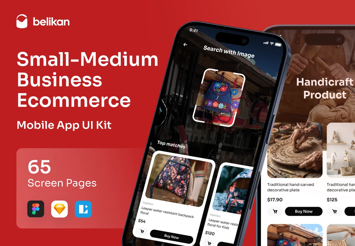 Belikan - Small to Medium E-Commerce Mobile App UI Kit