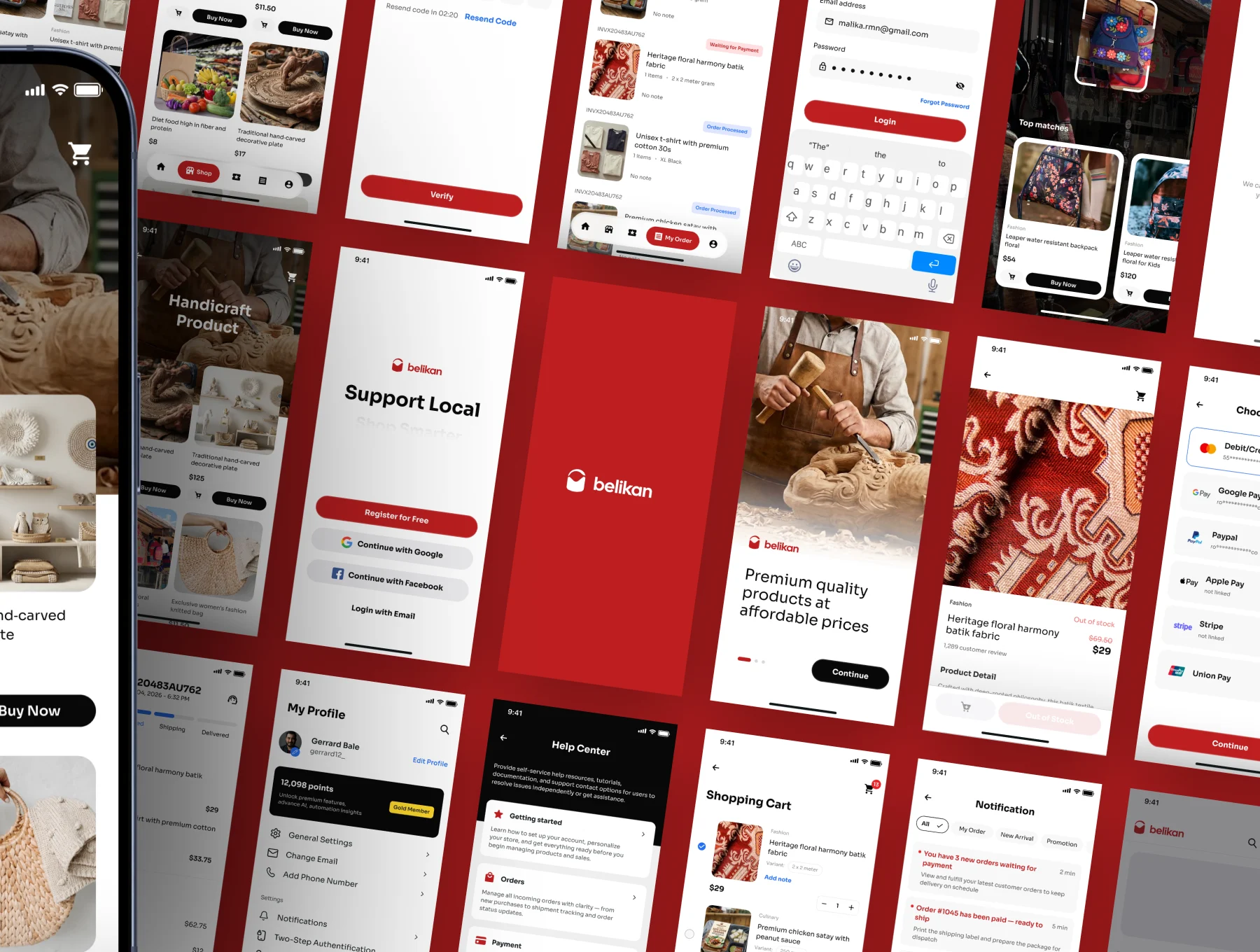 Belikan - Small to Medium E-Commerce Mobile App UI Kit 2
