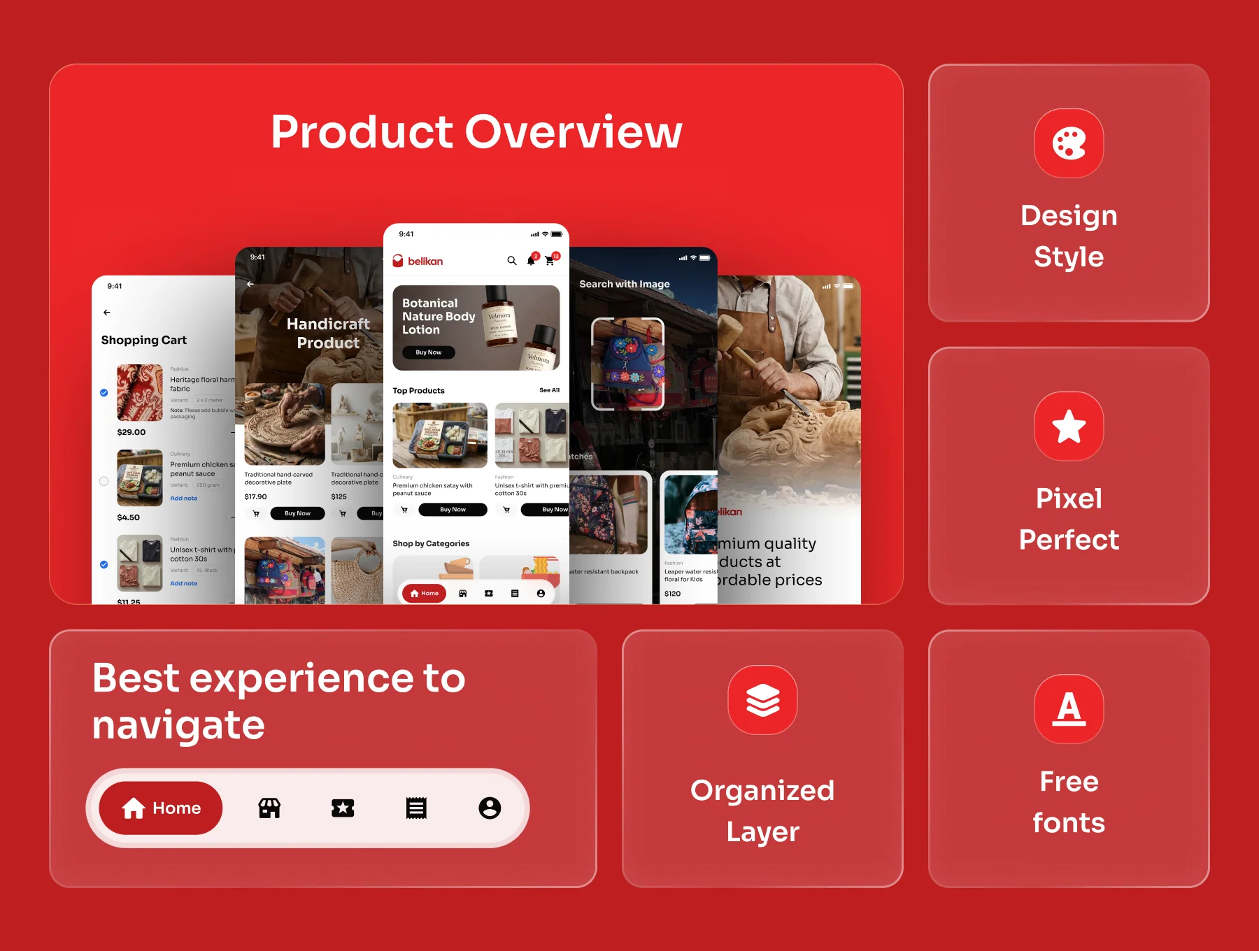 Belikan - Small to Medium E-Commerce Mobile App UI Kit 3