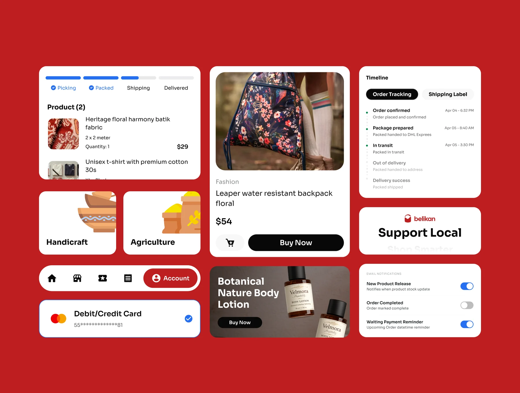 Belikan - Small to Medium E-Commerce Mobile App UI Kit 8
