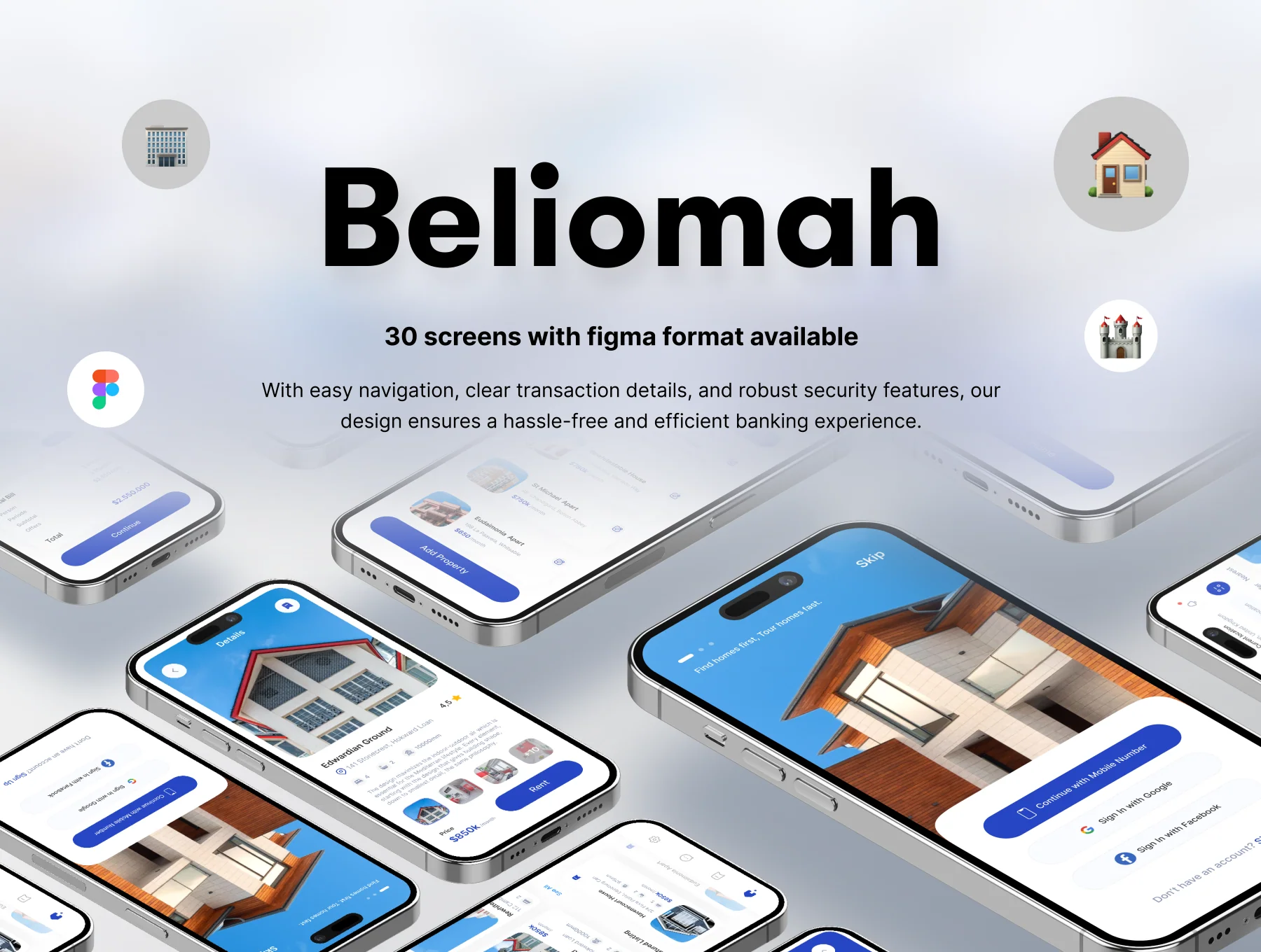 Beliomah - Real Estate Ui Kit Mobile