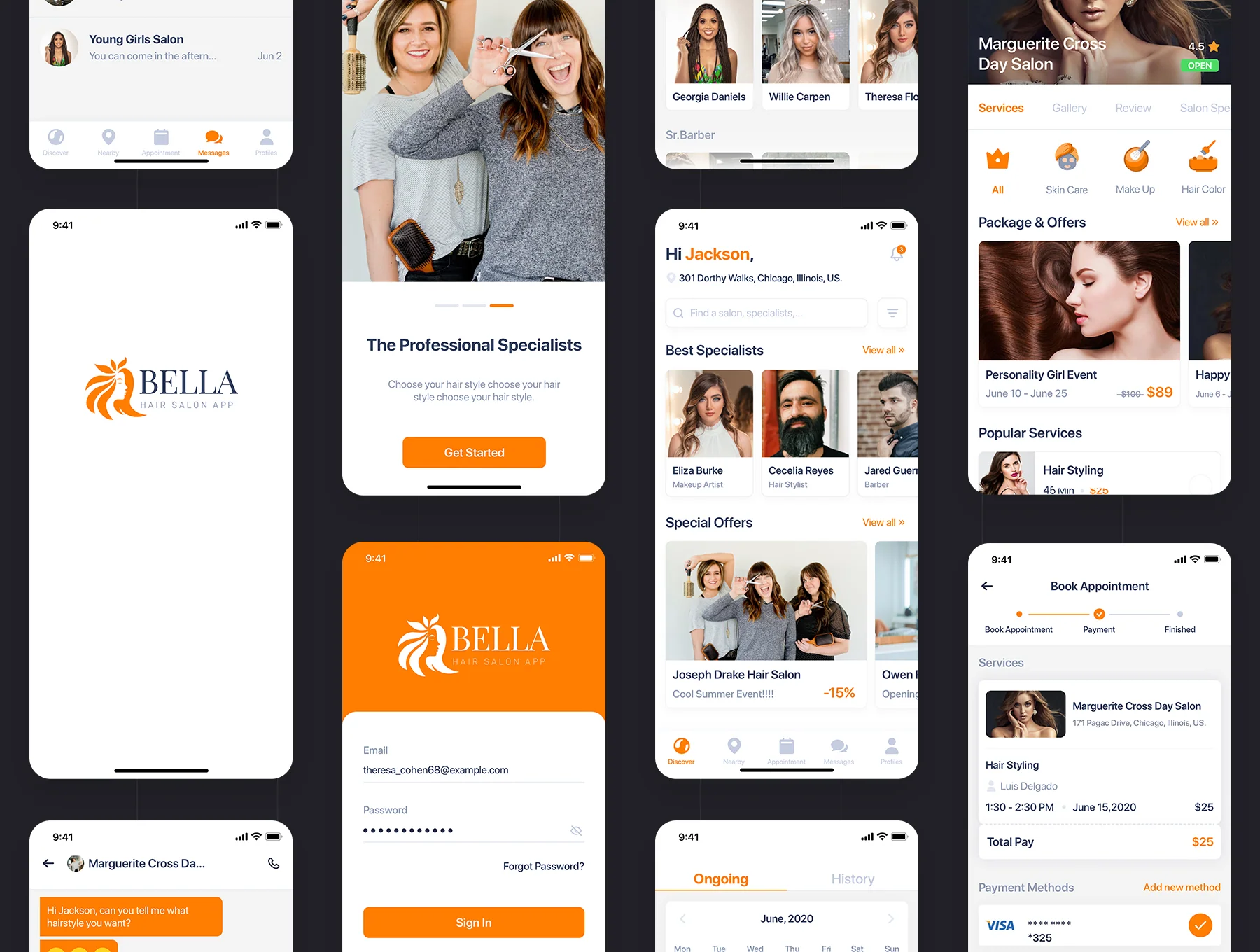 Bella - Hair Salon UI Kit 7