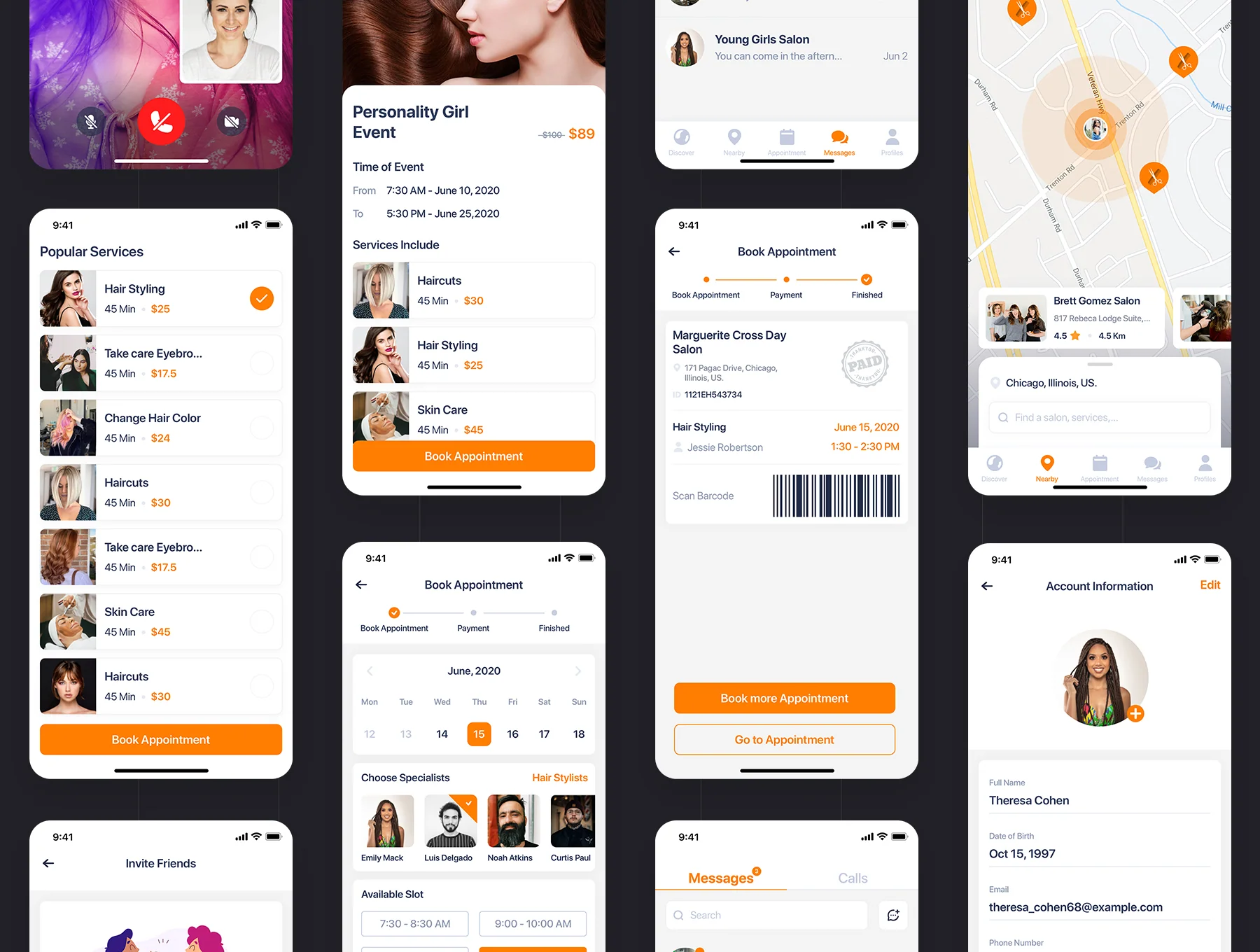 Bella - Hair Salon UI Kit 8