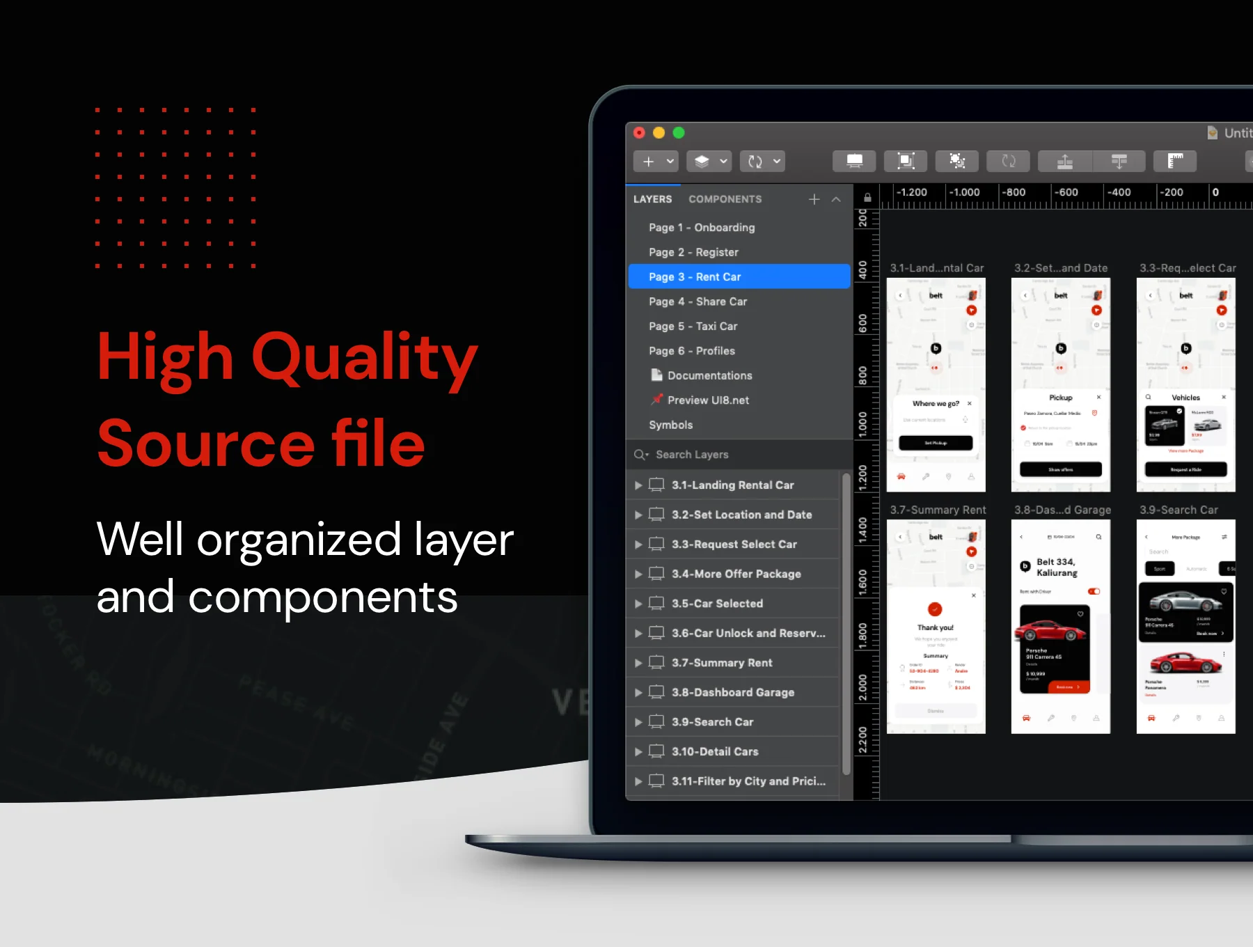 Belt App UI kit 4