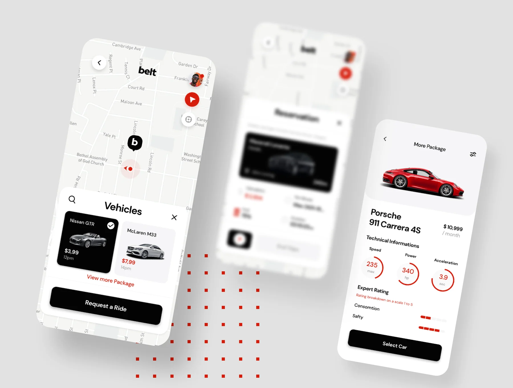 Belt App UI kit 6