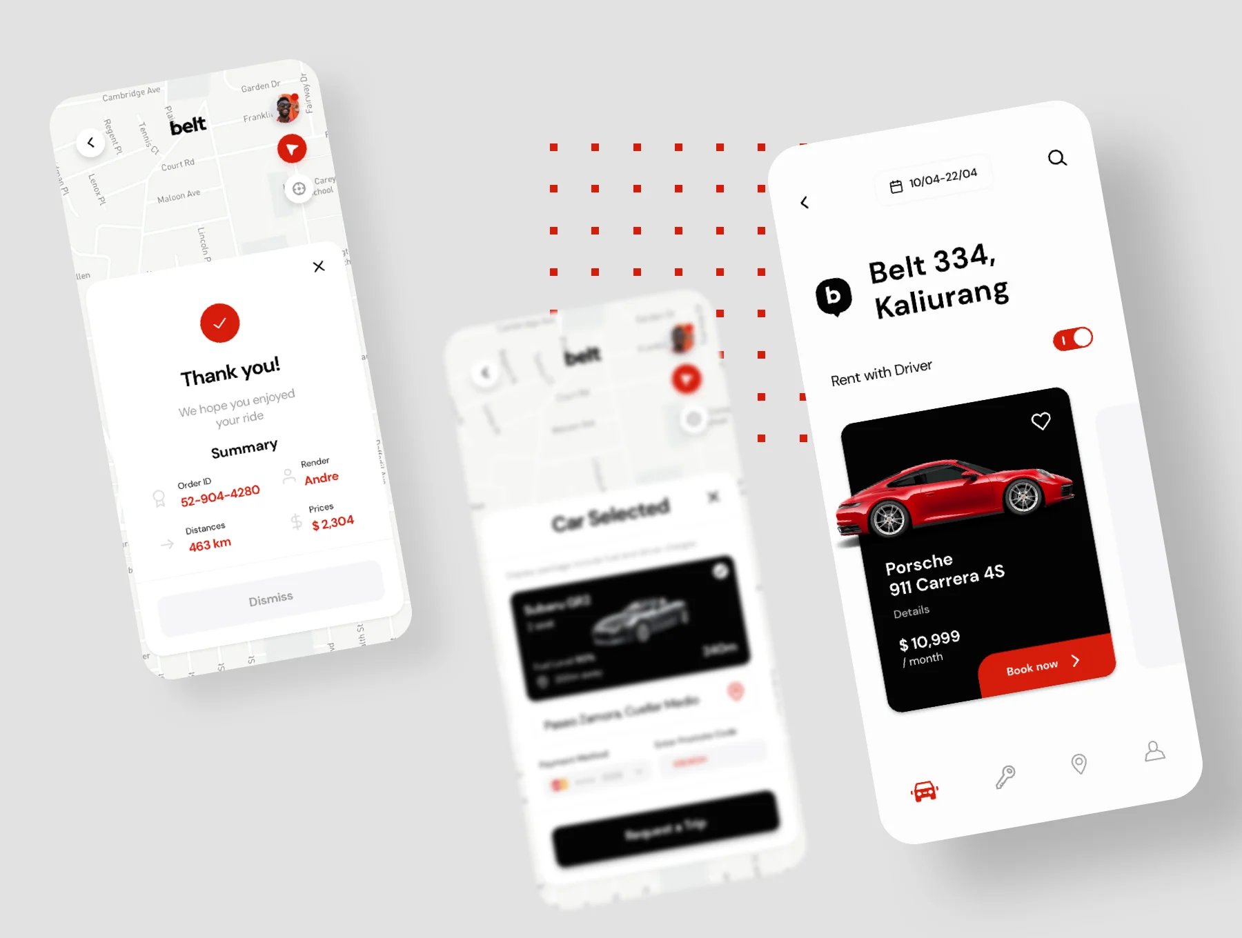 Belt App UI kit 7