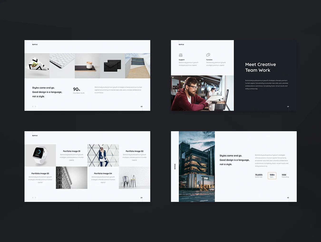 BeMind Minimal Template 5
