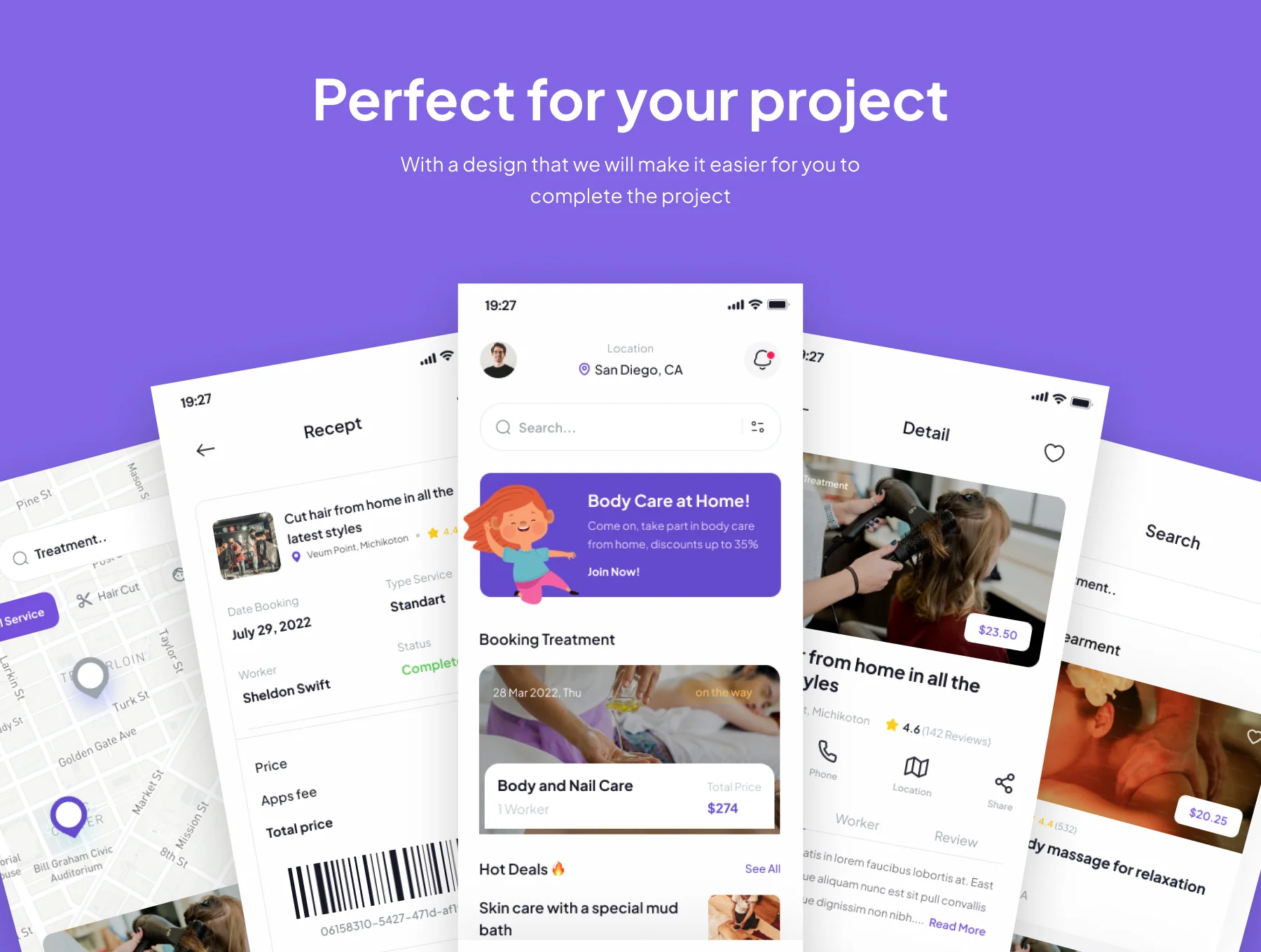 Benety - Beauty Appointment App UI Kits 4