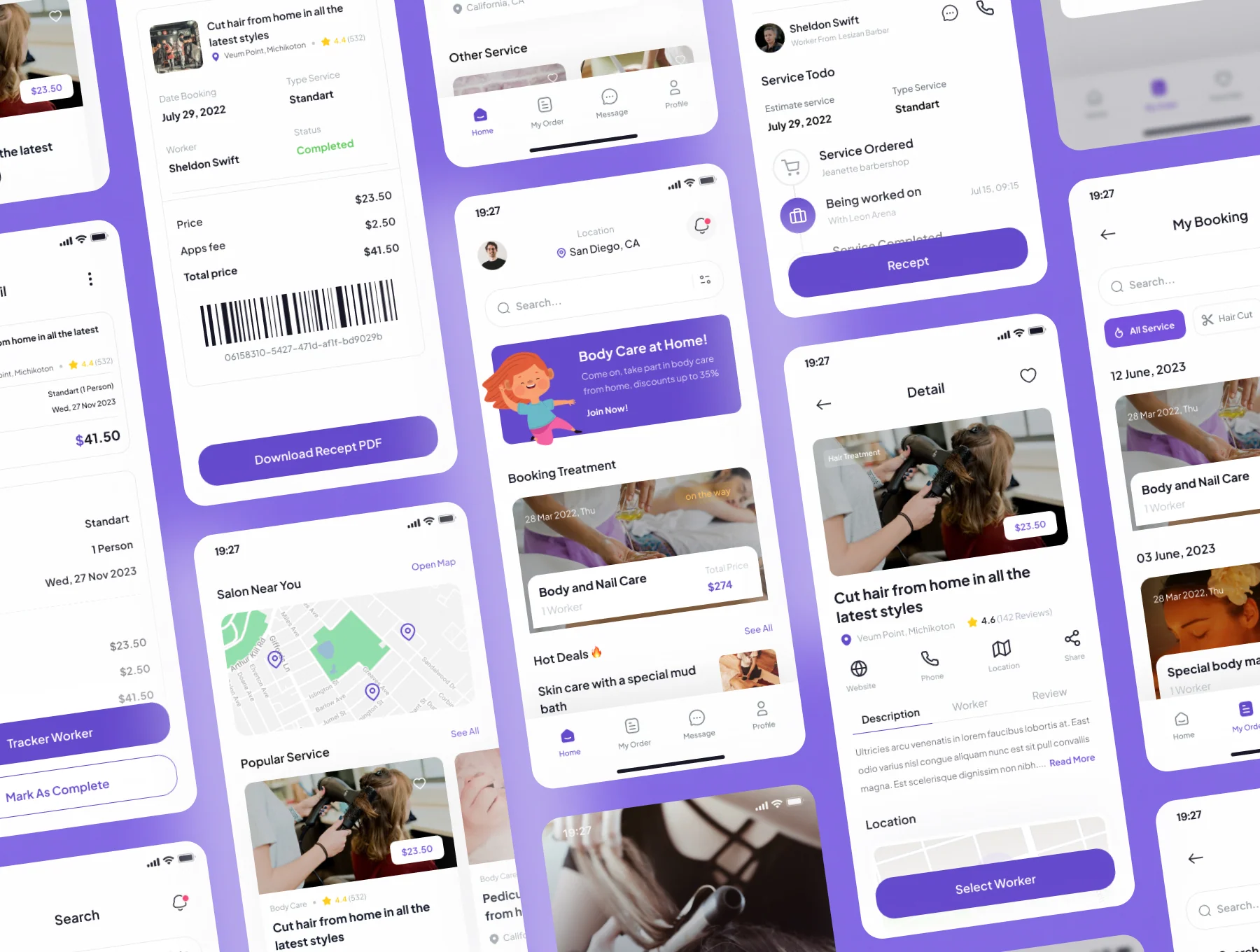 Benety - Beauty Appointment App UI Kits 5